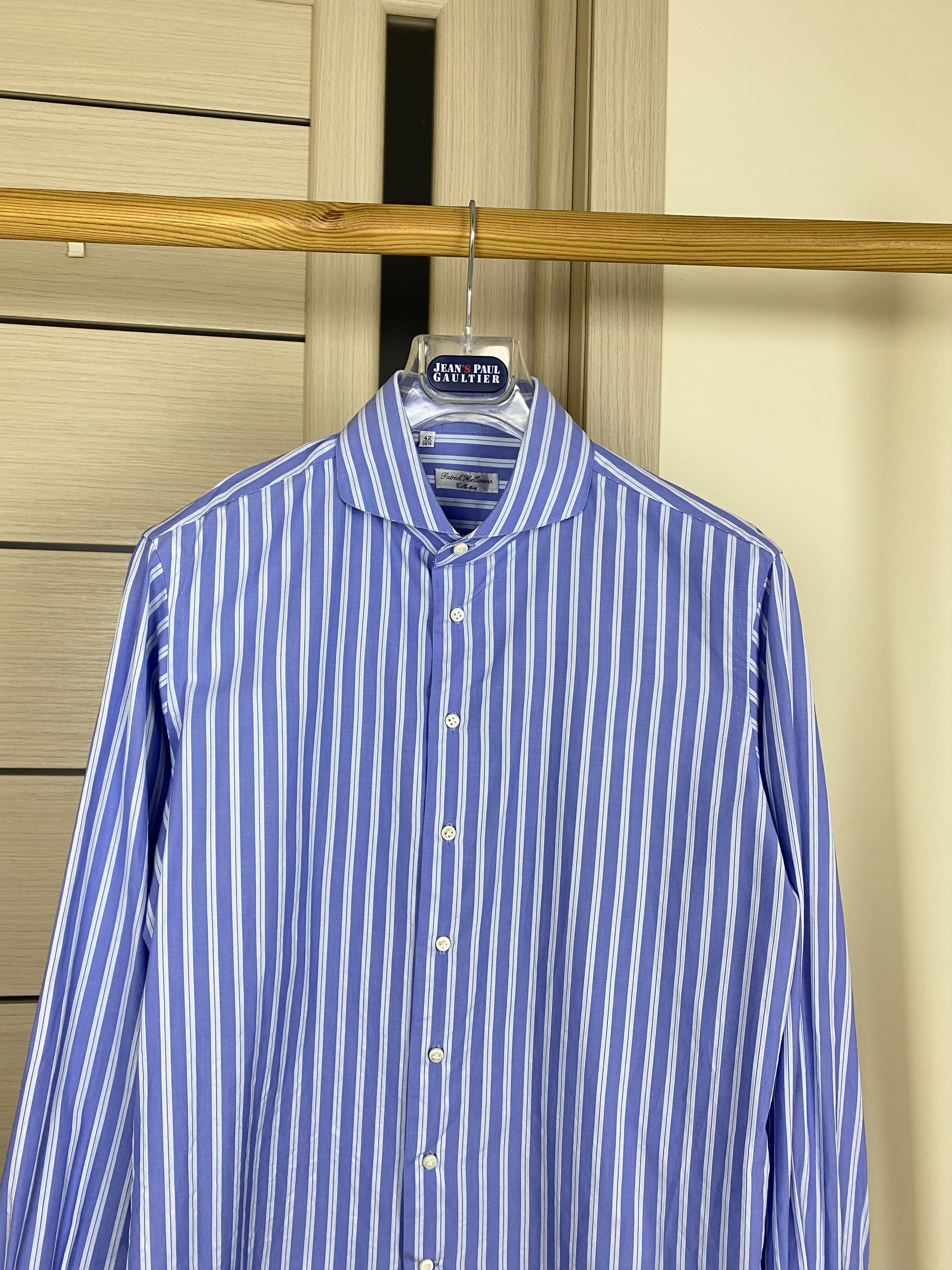 Patrick Hellmann Collection Patrick Hellmann collection classic stripe handmade shirt Size US M / EU 48-50 / 2 - 3 Thumbnail