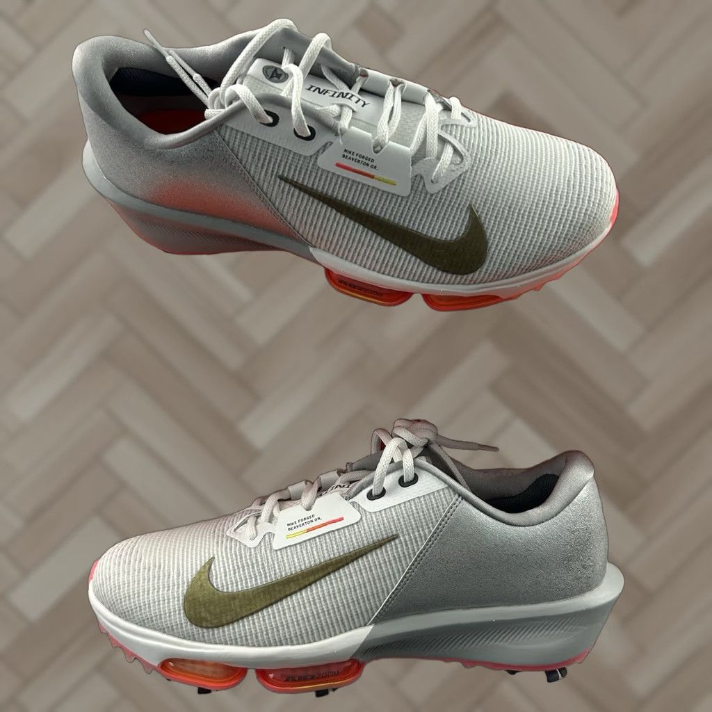 Nike Nike Infinity Tour 2 NRG US Open Golf HM9678-100 Mens Size 12.5 White Nike Infinity Tour 2 Sneakers Golf Shoes HM9678-100 Mens Size 12.5 White Size US 12 / EU 45 - 1 Thumbnail