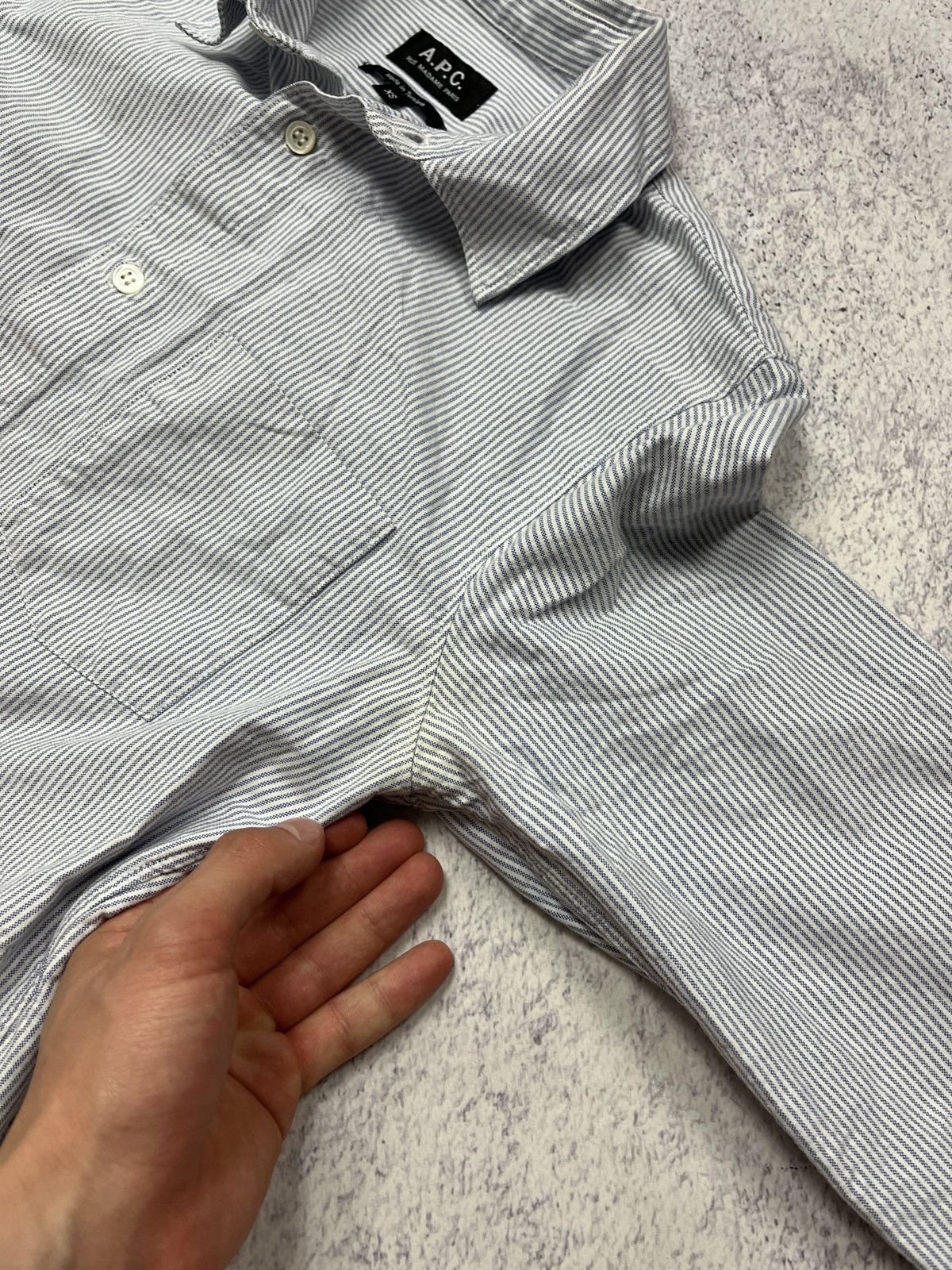 A.P.C. A.P.C. Rue Madame Paris Striped Button-Up L/S Shirt 2010s Size US S / EU 44-46 / 1 - 7 Thumbnail