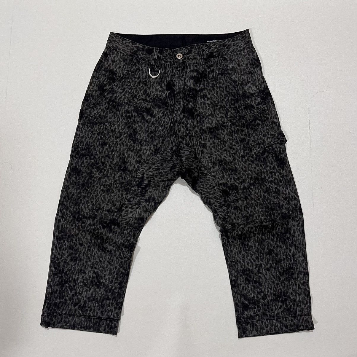 Japanese Brand semantic design cropped hareem pants leopard Size US 32 / EU 48 - 1 Thumbnail