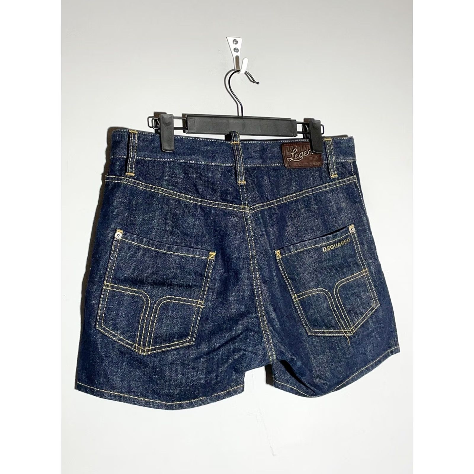 Dsquared2 Dark Blue Denim Mini Shorts Size 46 Size 32" / US 10 / IT 46 - 6 Thumbnail