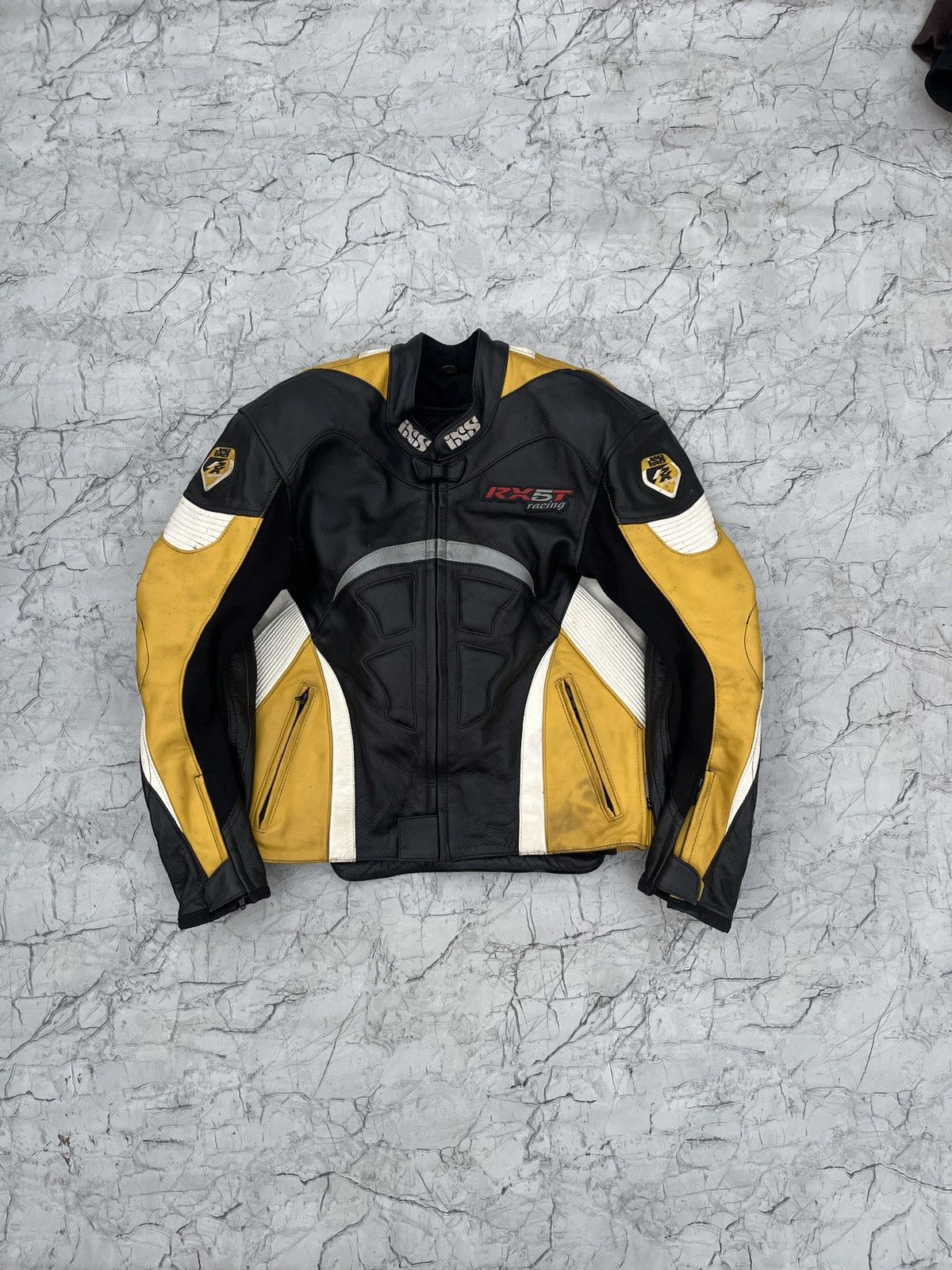 Vintage Vintage IXS RX-5T Racing Swiss Leather Moto Jacket Size US L / EU 52-54 / 3 - 3 Thumbnail