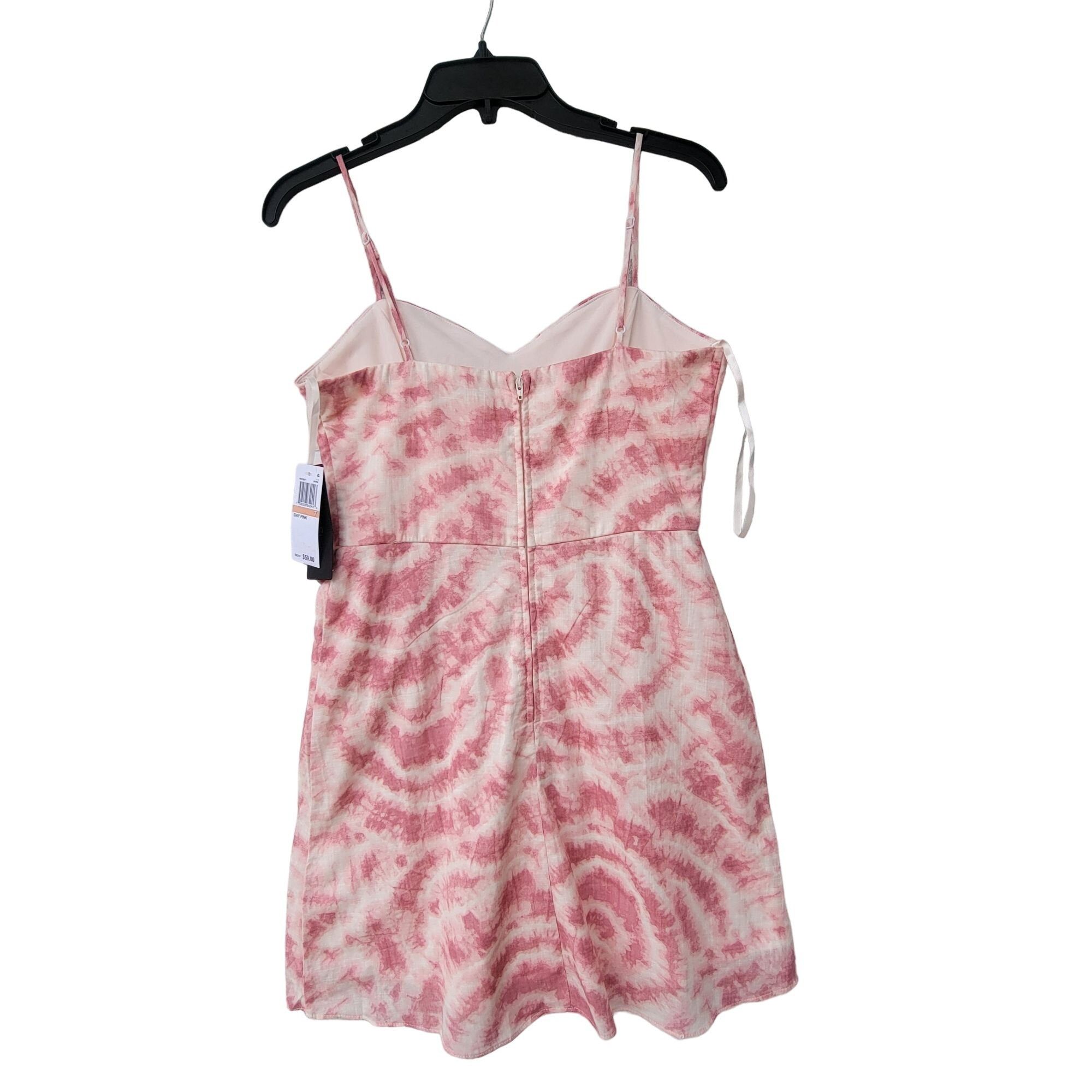 Other Women's Dress Sz 7 CITY STUDIO White Pink Stretch Spaghetti Size S / US 4 / IT 40 - 2 Thumbnail