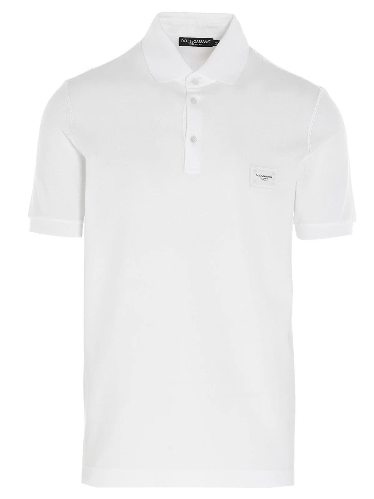 Dolce & Gabbana Dolce & Gabbana White Logo Plaque Polo Shirt New Size 52 Size US XXL / EU 58 / 5 - 5 Thumbnail