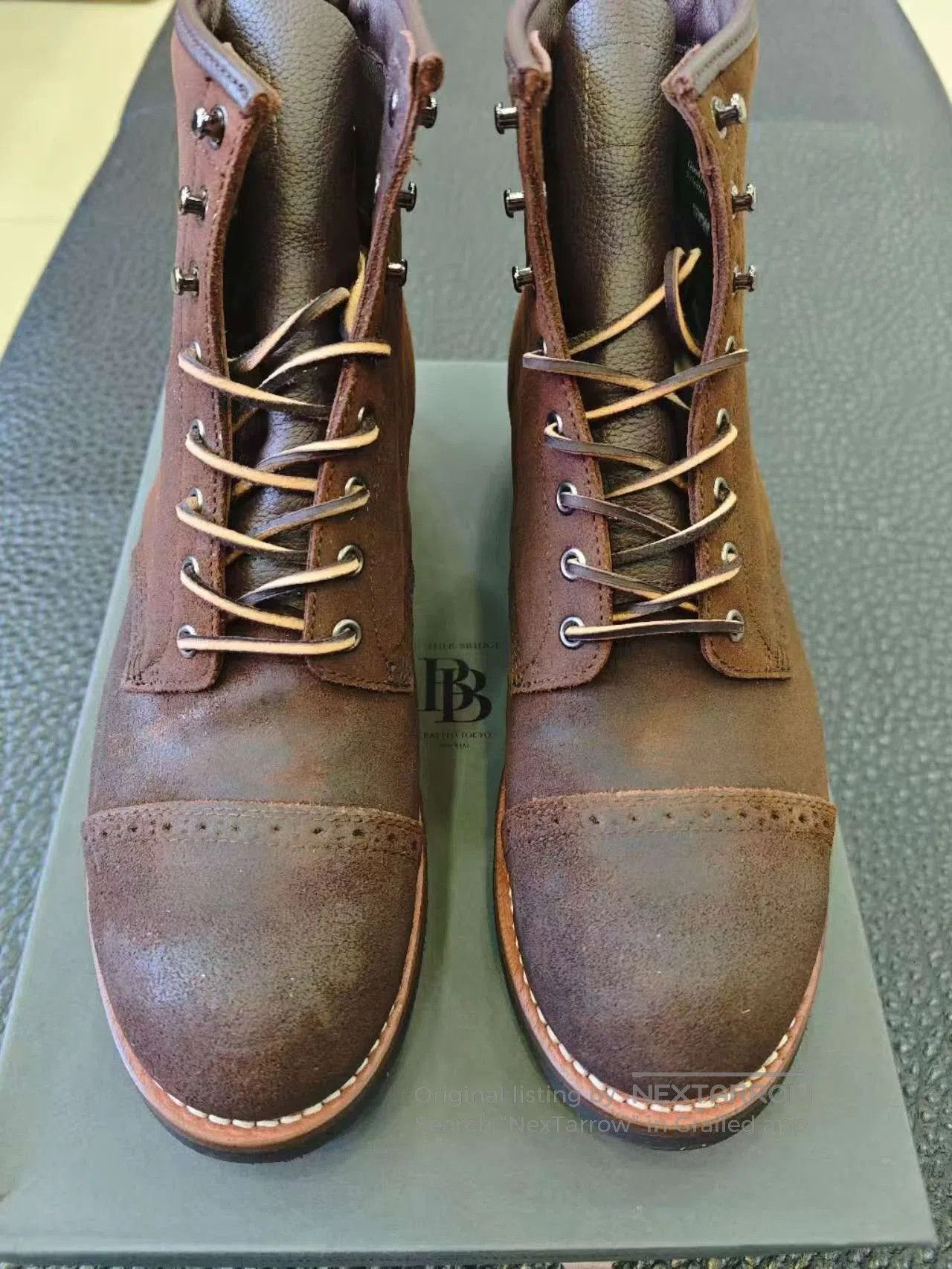 Japanese Brand Brother Bridge Japanese Suede Paratrooper Boots. Size US 10 / EU 43 - 1 Thumbnail