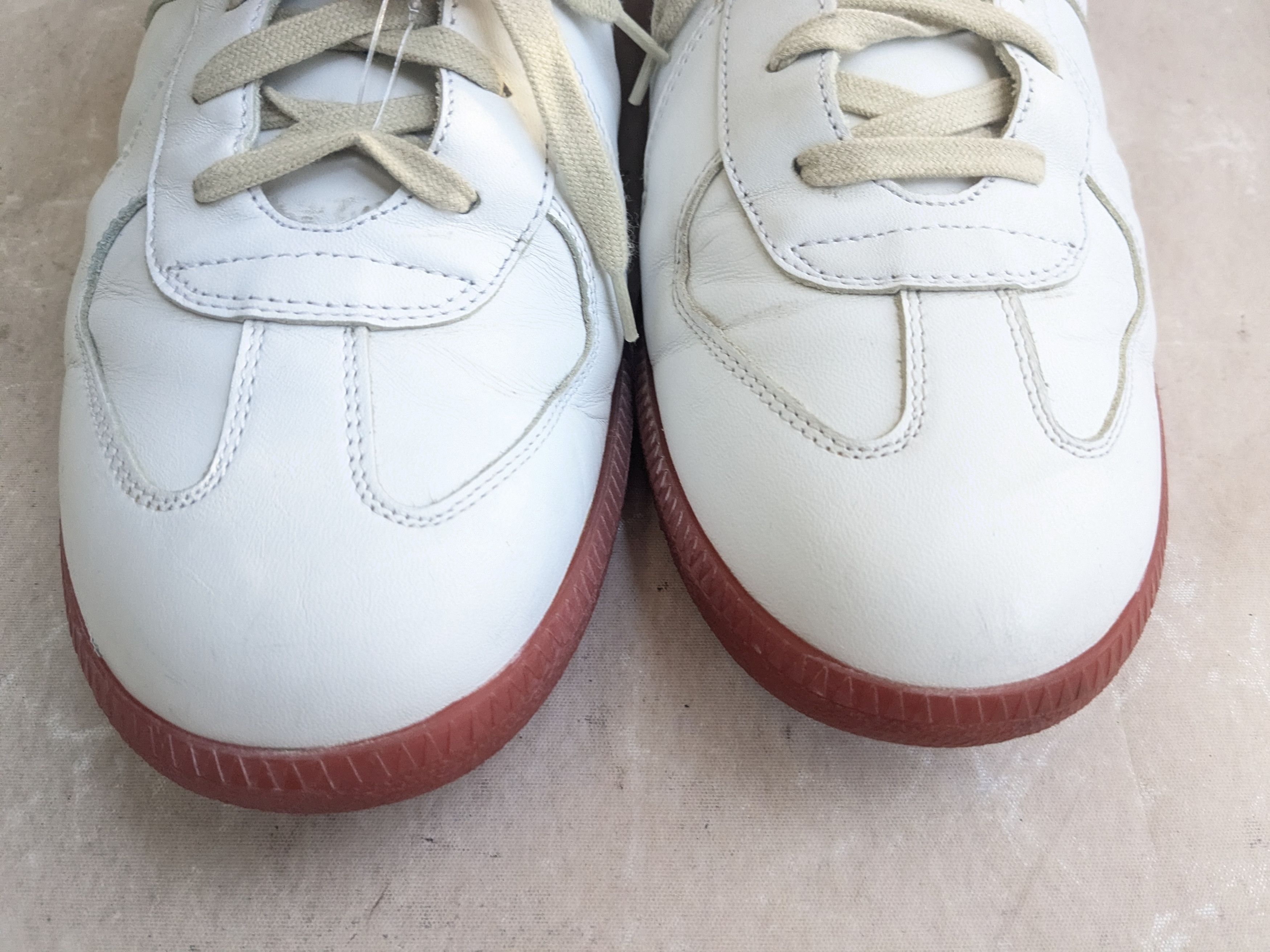 Maison Margiela Maison Margiela Replica GAT White Red 11 44 Leather Size US 11 / EU 44 - 4 Thumbnail