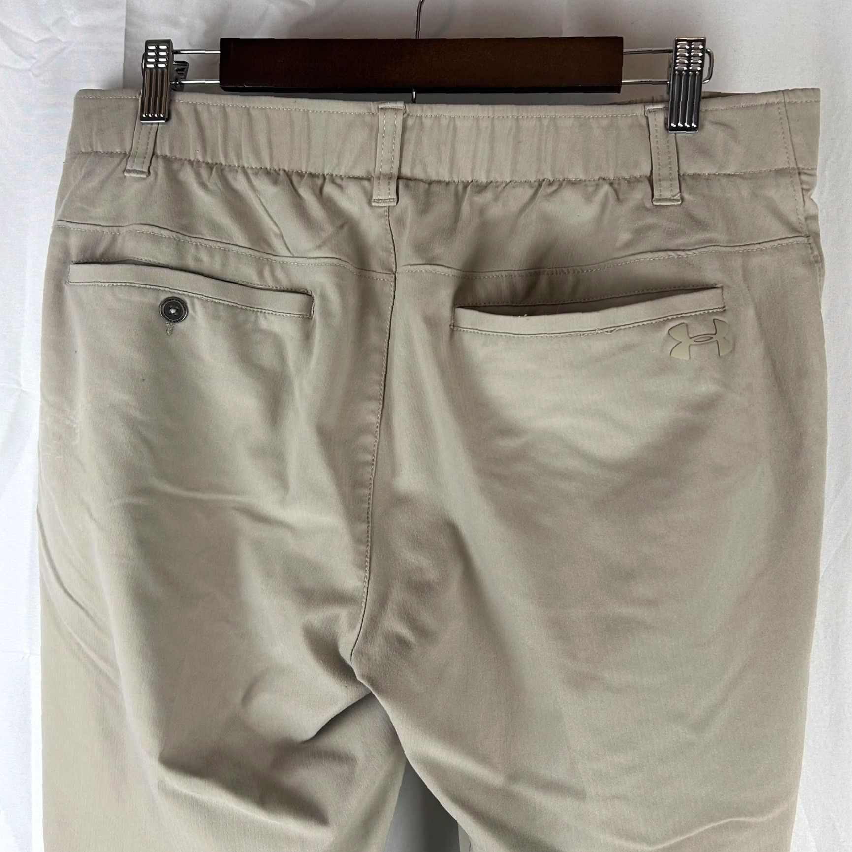 Under Armour Under Armour Pants Mens 36x34 Beige Golf Stretch Performance Khakis Chino Shirt Size US 36 / EU 52 - 6 Thumbnail