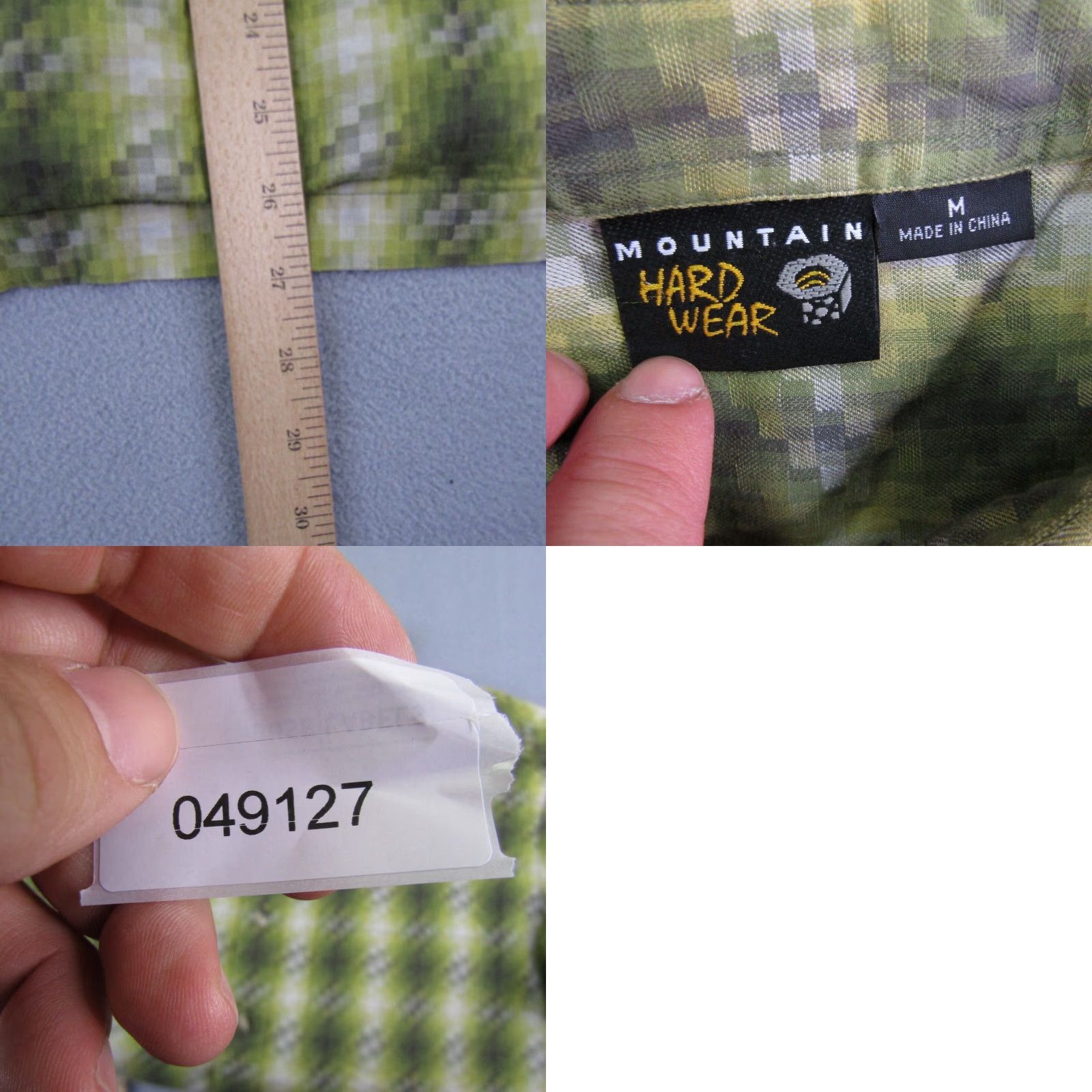Mountain Hardwear VINTAGE Mountain Hardwear Shirt Mens Medium Green Plaid Button Up Camp Hiking Outdoors Size US M / EU 48-50 / 2 - 8 Thumbnail