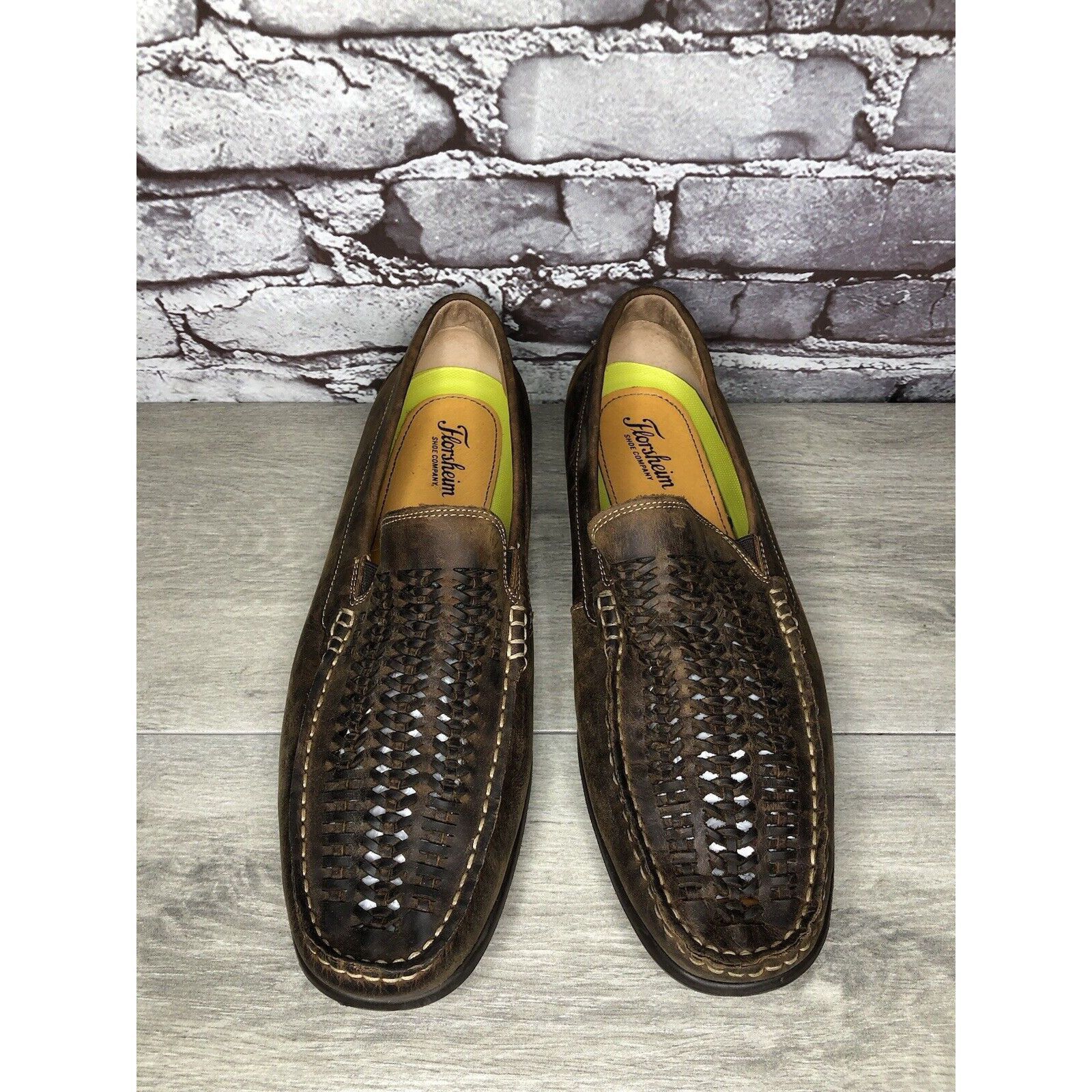 Florsheim Florsheim Brown Leather BasketWeaves Driving Shoes Men Sz 11 Size US 11 / EU 44 - 19 Thumbnail