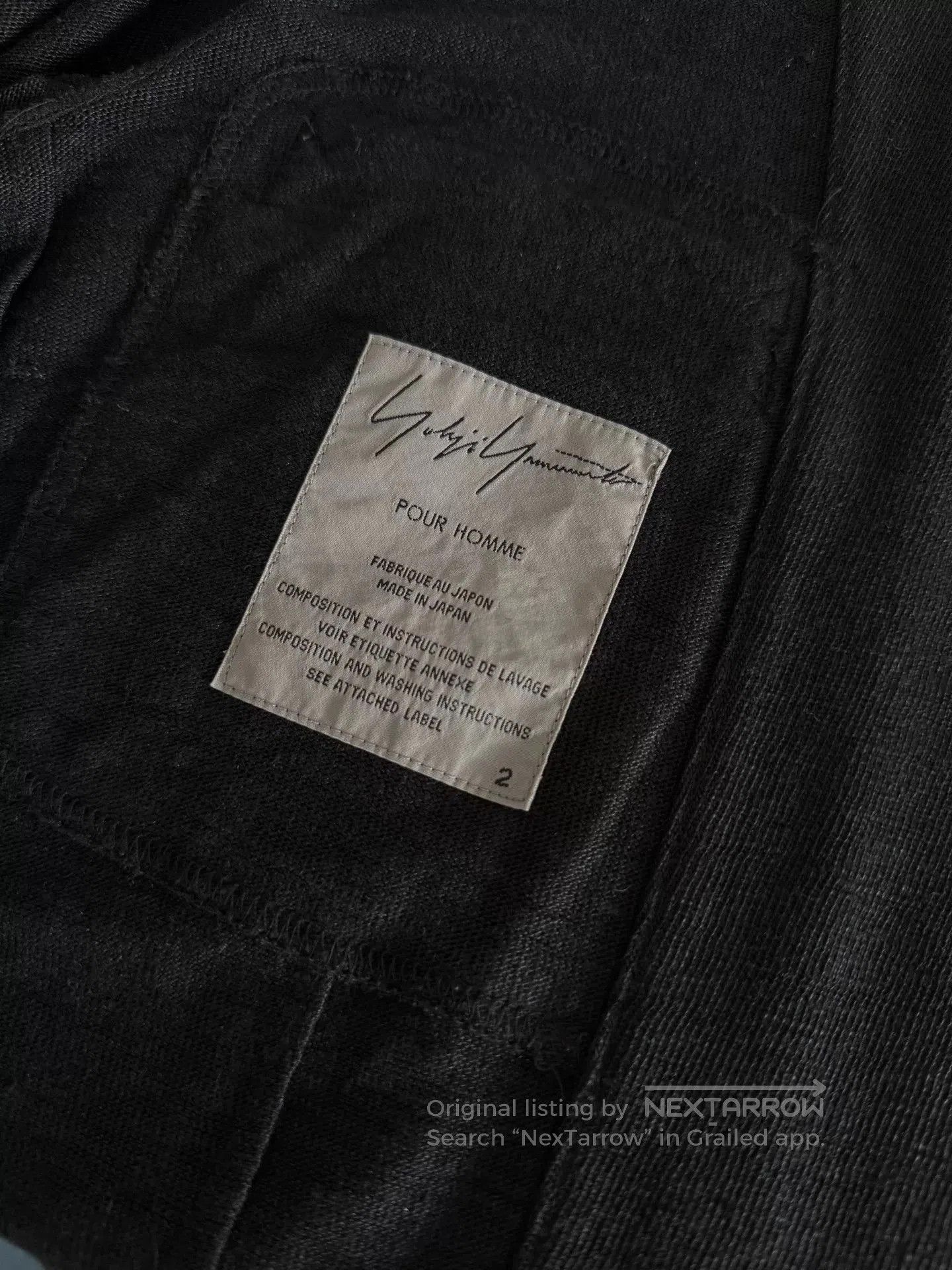 Yohji Yamamoto Yohji Yamamoto Black Linen Suit Jacket. Size US XL / EU 56 / 4 - 8 Thumbnail
