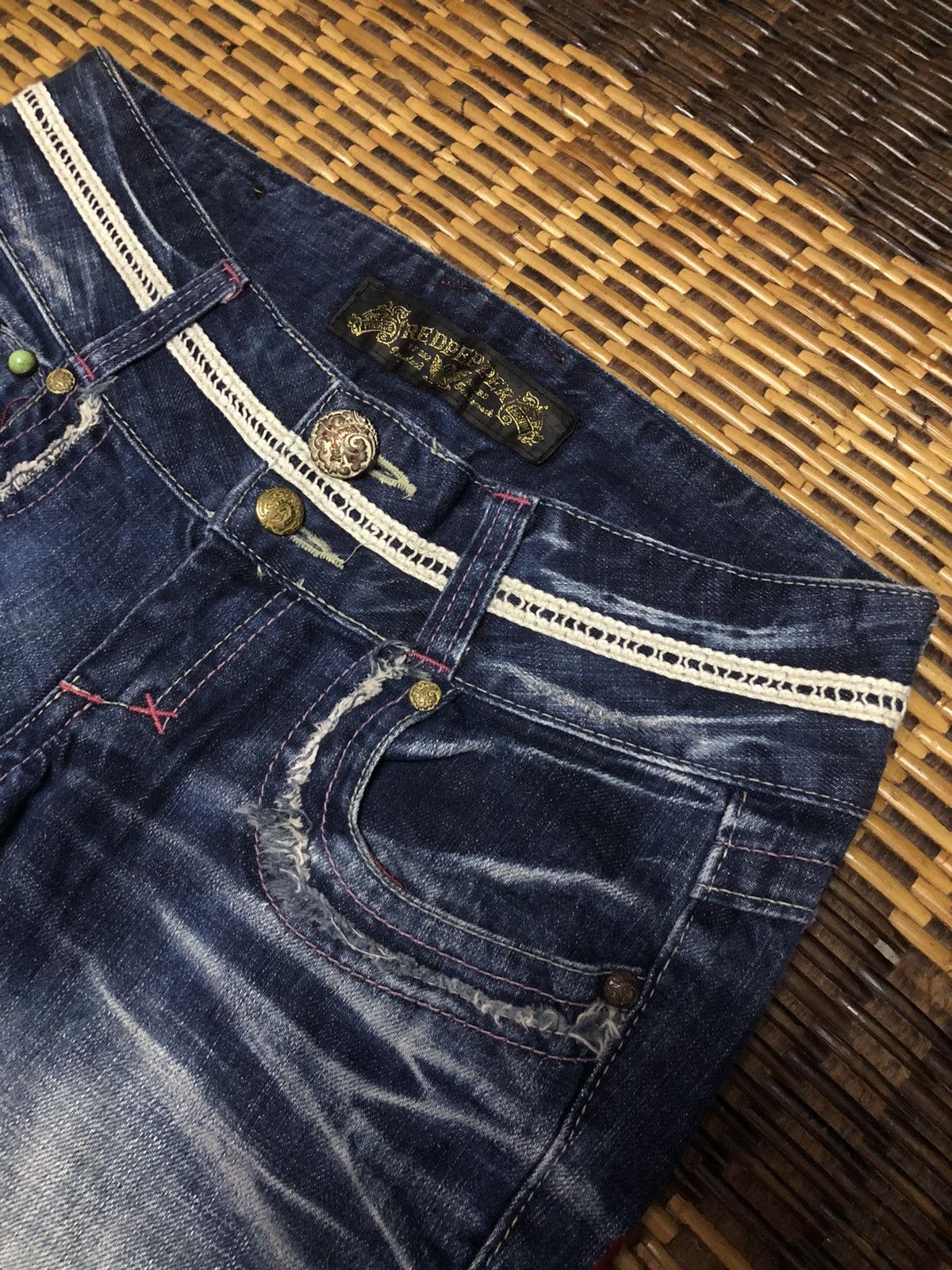 Designer × Hysteric Glamour × Japanese Brand Vintage Red Pepper Jeans Japanese Brand Size 31" - 9 Thumbnail