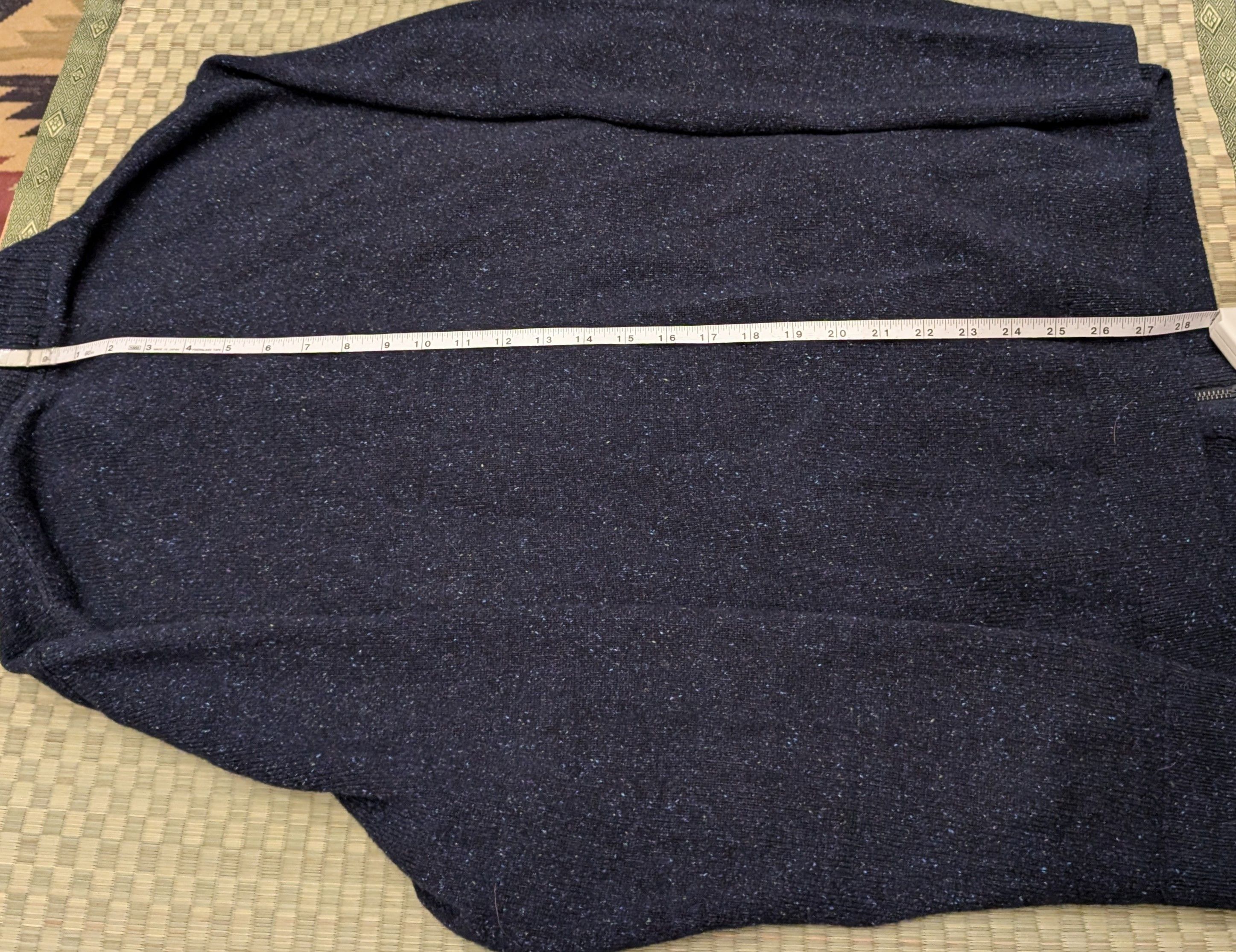 Barbour Barbour Zip Through Tisbury Cardigan Blue Fleck Wool Blend Size US XL / EU 56 / 4 - 7 Thumbnail