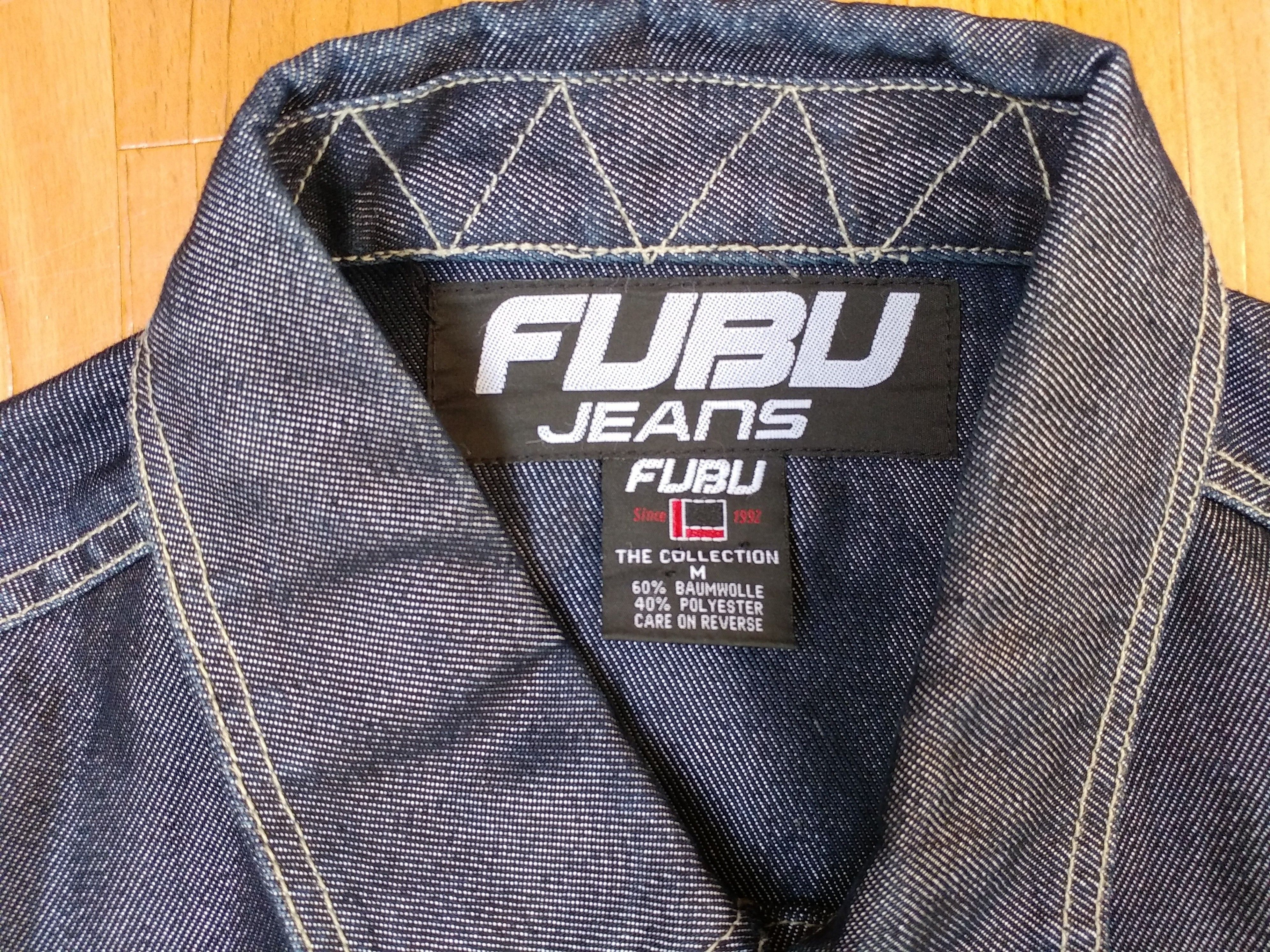 Fubu FUBU jacket, vintage denim jacket shiny metallic jeans 90s M Size US M / EU 48-50 / 2 - 7 Thumbnail