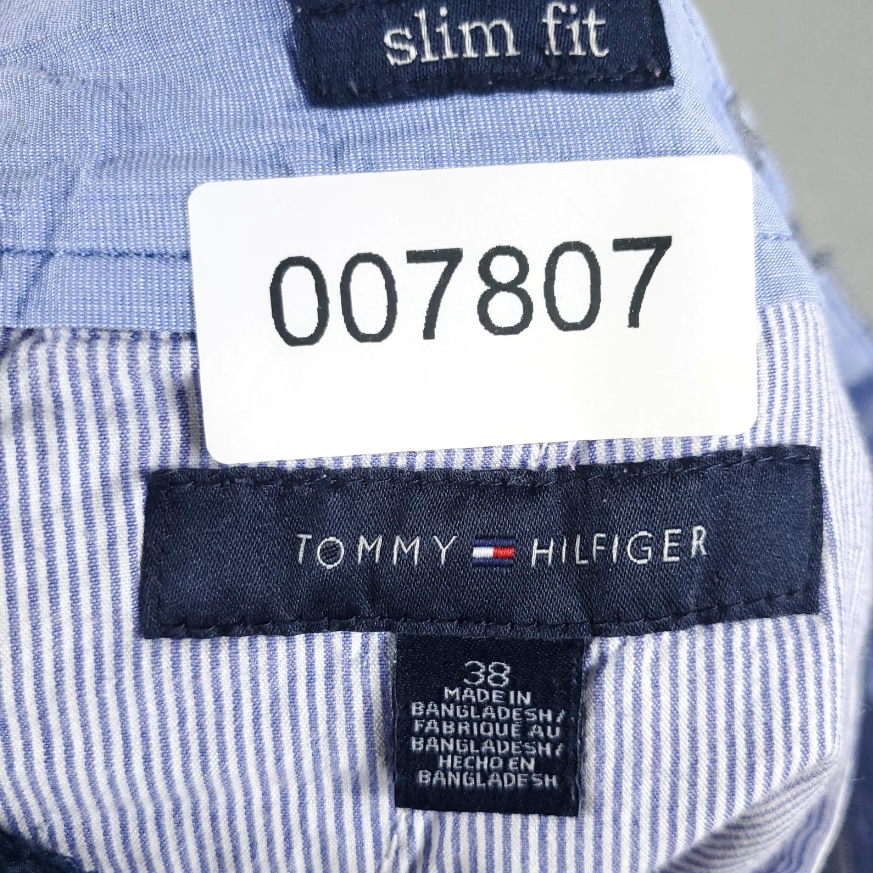 Tommy Hilfiger Tommy Hilfiger Mens Shorts Size 38 Gray Plaid Slim Fit Casual Chino Pants Size US 38 / EU 54 - 7 Thumbnail
