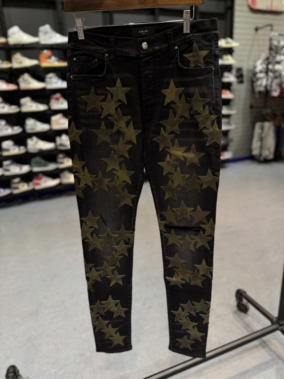 Amiri Size 31 Amiri Chemist Black Green Jeans 100% Authentic NEW Size US 31 - 1 Thumbnail