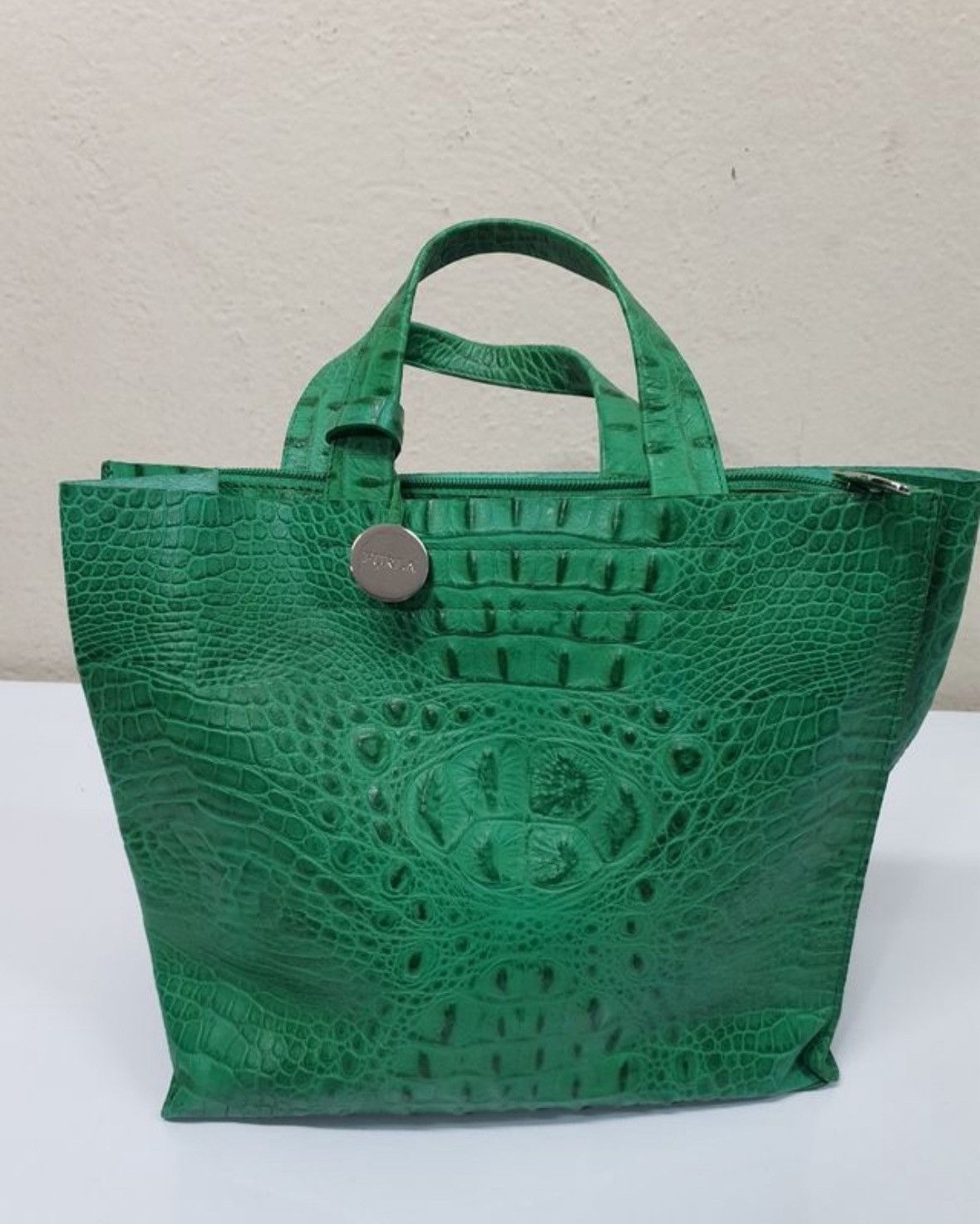 Furla Furla green croc leather tote bag Size ONE SIZE - 2 Thumbnail