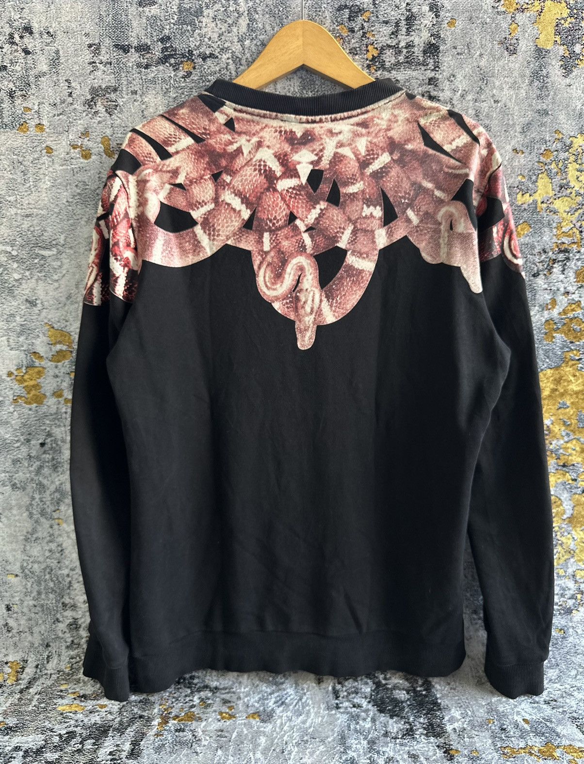 Marcelo Burlon × Vintage SICK FASHION DISTRESSED MARCELO BURLON SNAKE SWEATSHIRT Size US L / EU 52-54 / 3 - 5 Thumbnail
