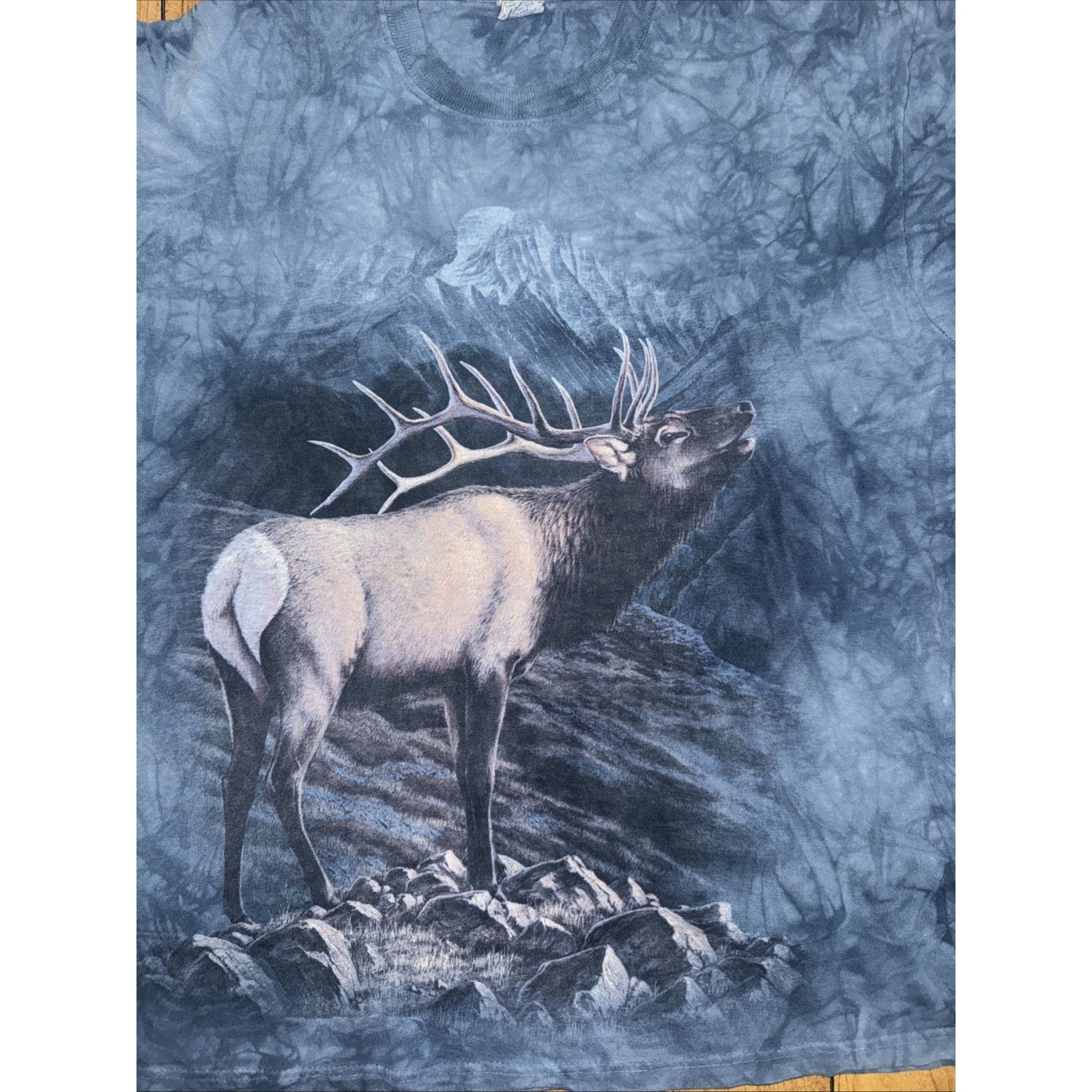 Band Tees × The Mountain × Vintage The Mountain Deer Graphic T-Shirt Tie Dye Nature Wildlife Size US M / EU 48-50 / 2 - 2 Thumbnail