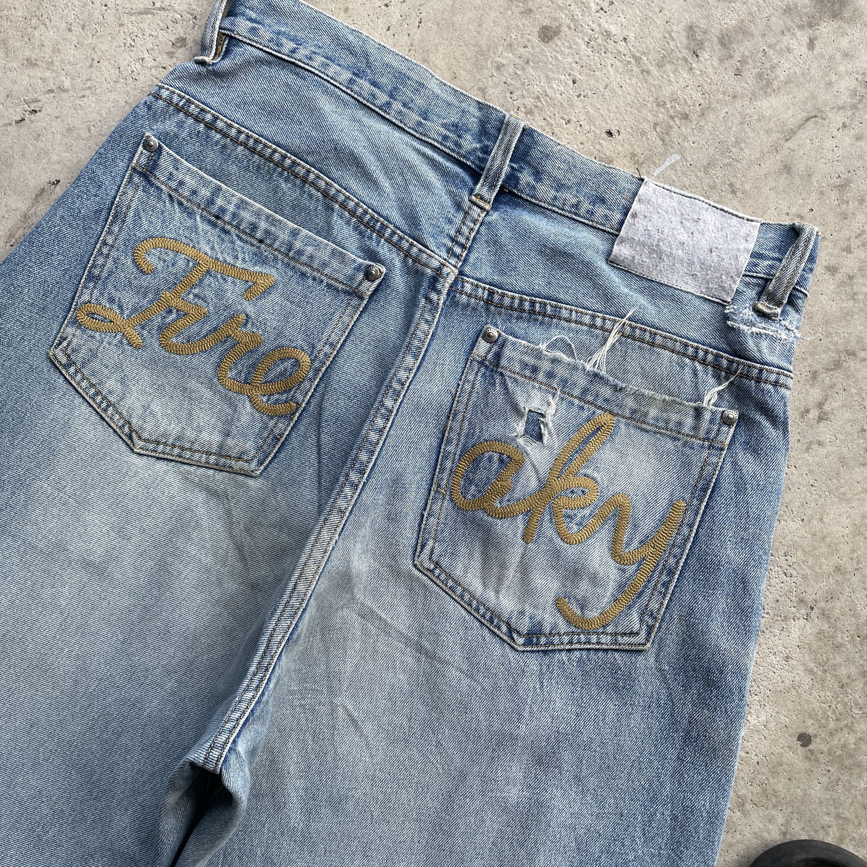 Japanese Brand VINTAGE BAGGY JEANS DISTRESSED FADED JAPANESE PANTS DENIM Size US 32 / EU 48 - 8 Thumbnail