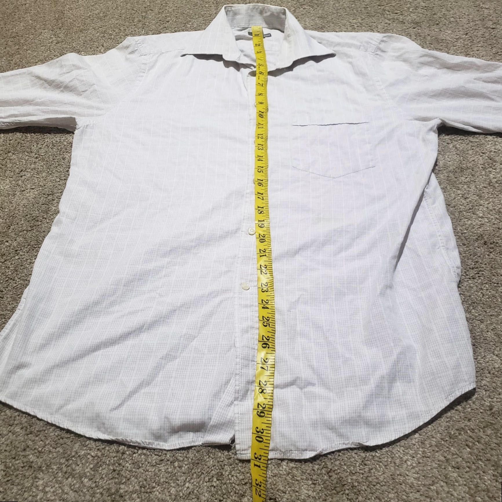 H&M H&M Shirt Button-Up Long Sleeve Adult XL Gray Solid Men Clothing Size US XL / EU 56 / 4 - 6 Thumbnail