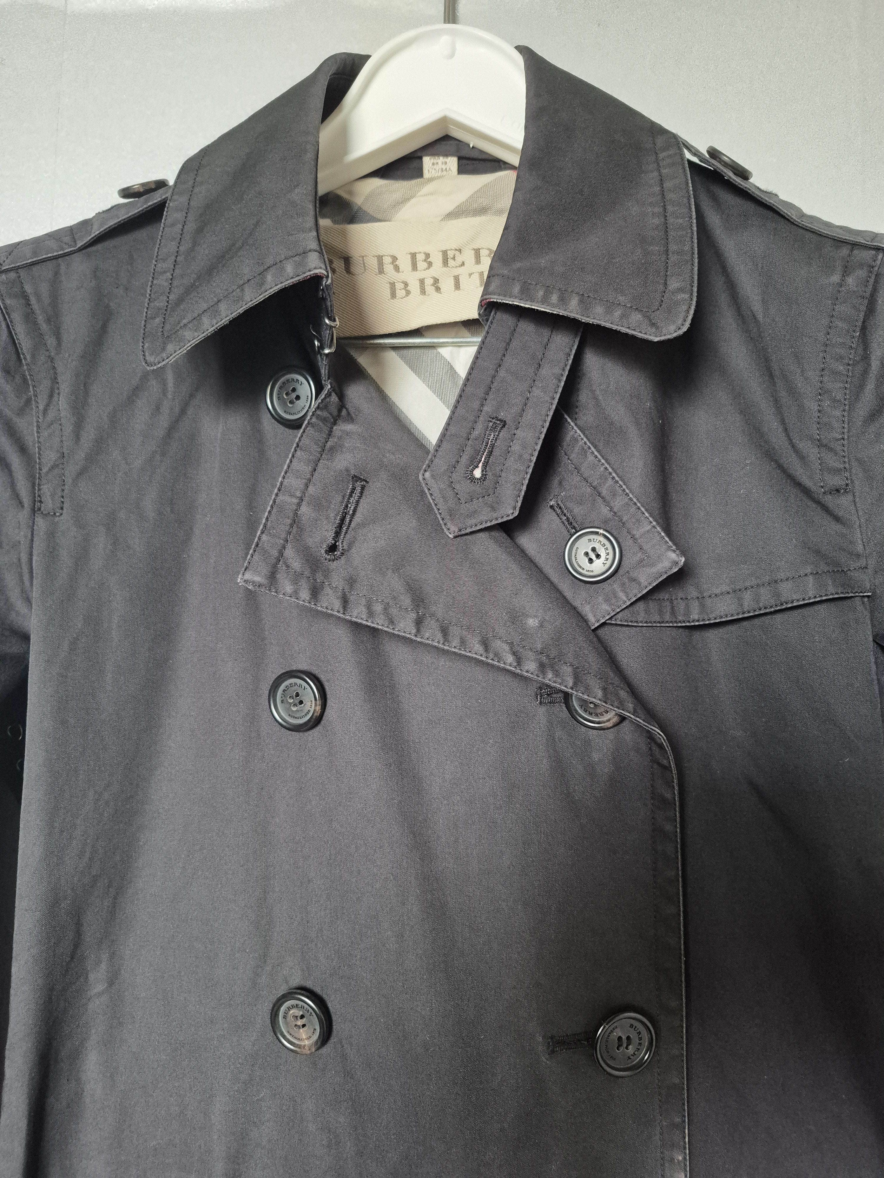 Burberry Women’s Burberry Brit Trench Coat Black Size UK 8 USA 6 Size M / US 6-8 / IT 42-44 - 2 Thumbnail