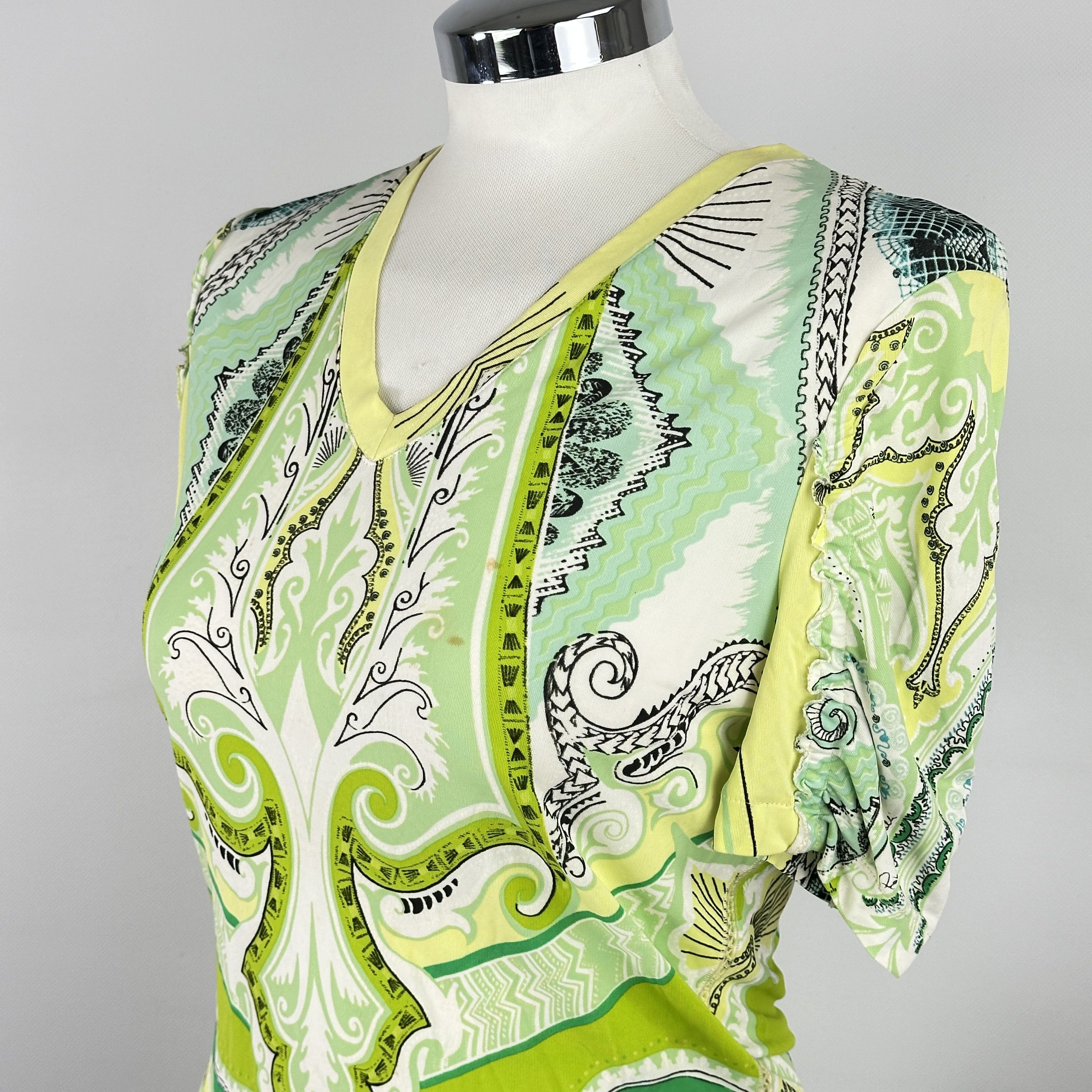 Roberto Cavalli Abito Roberto Cavalli Fantasia Astratta – 40 IT Size S / US 4 / IT 40 - 7 Thumbnail