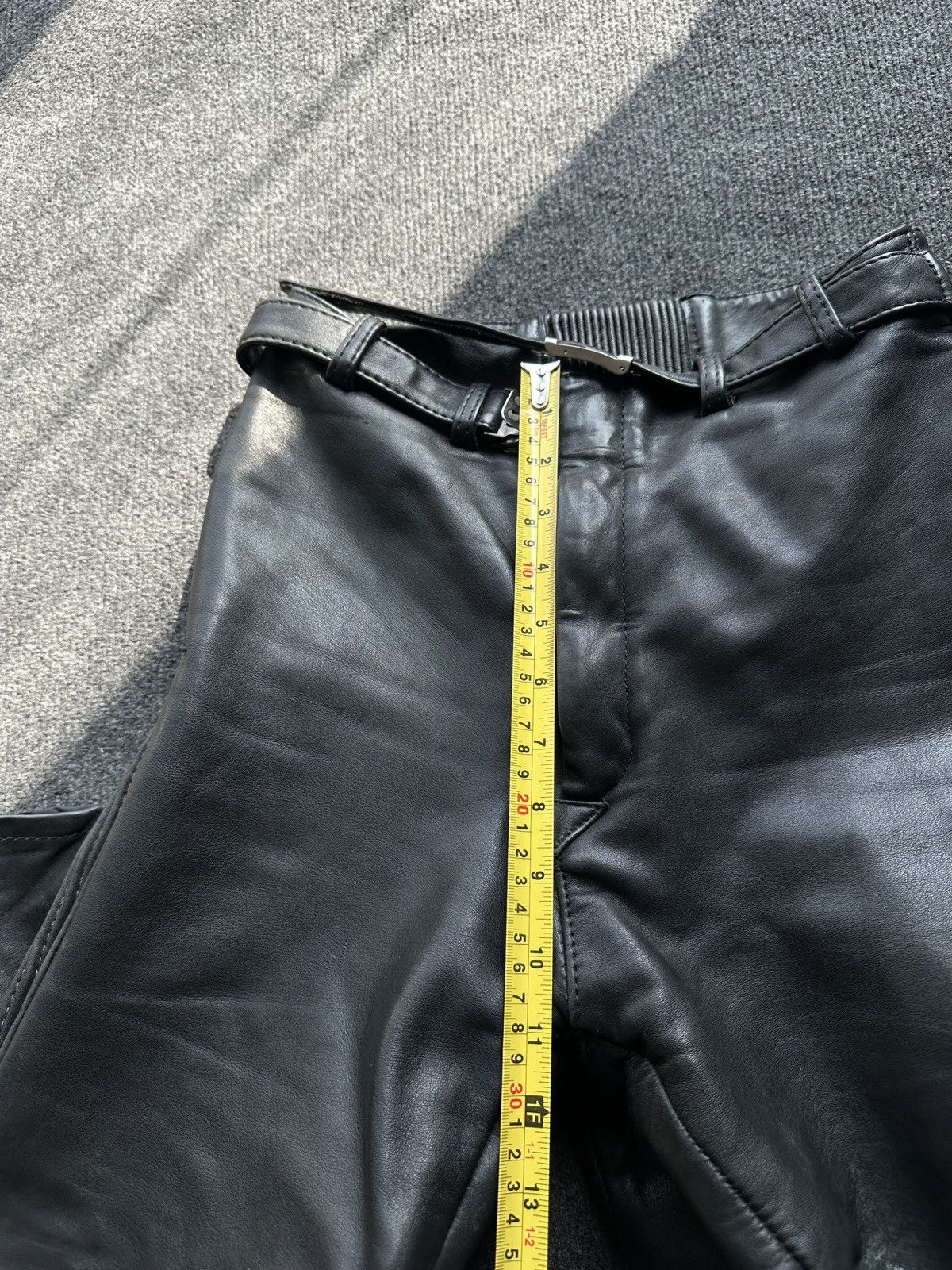 Leather 🚨Vintage leather pants motorcycles Black LUXURY Y2K Size 25" / US 0 / IT 36 - 19 Thumbnail