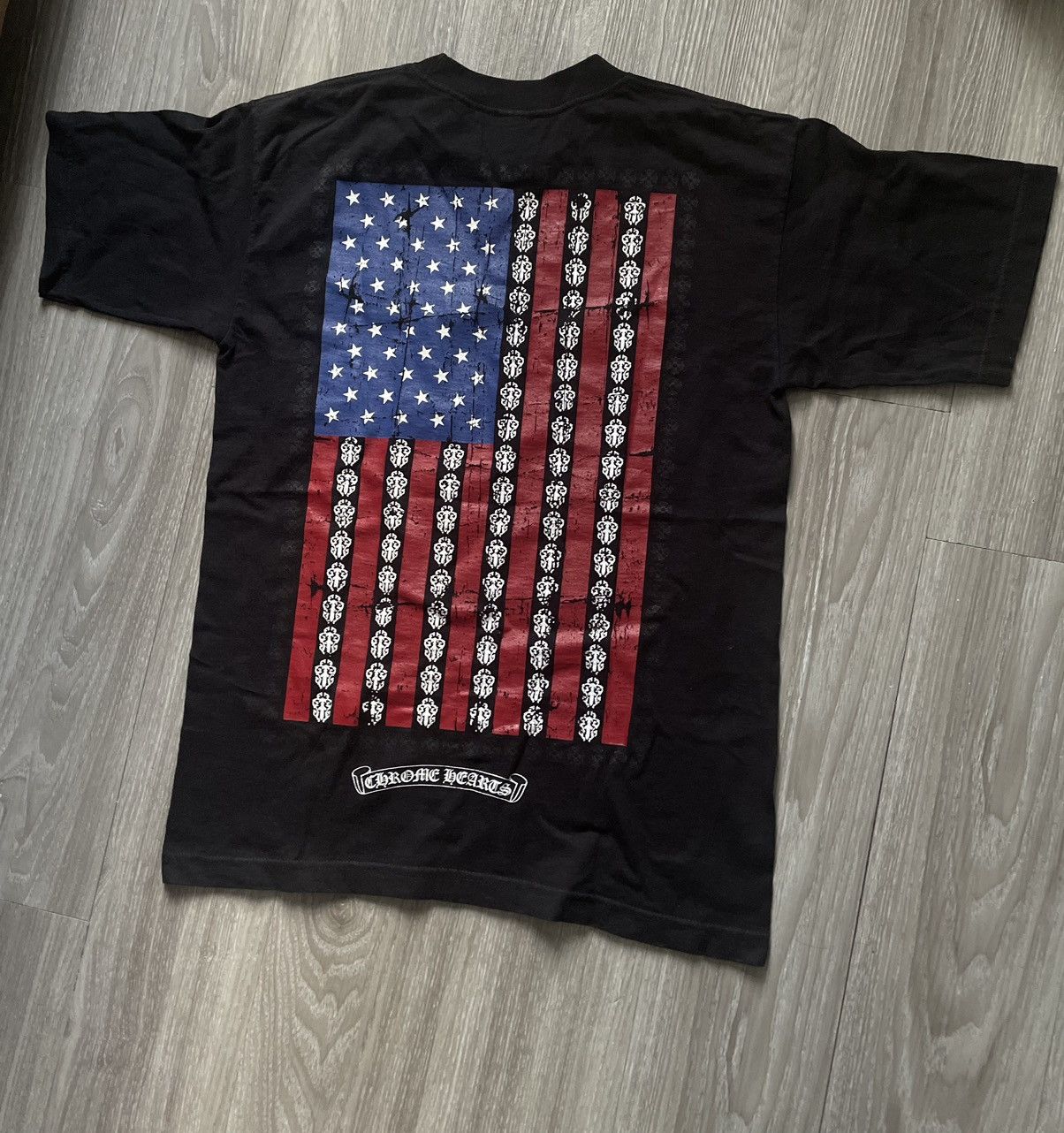 Vintage Chrome hearts vintage American flag T-shirt | Grailed