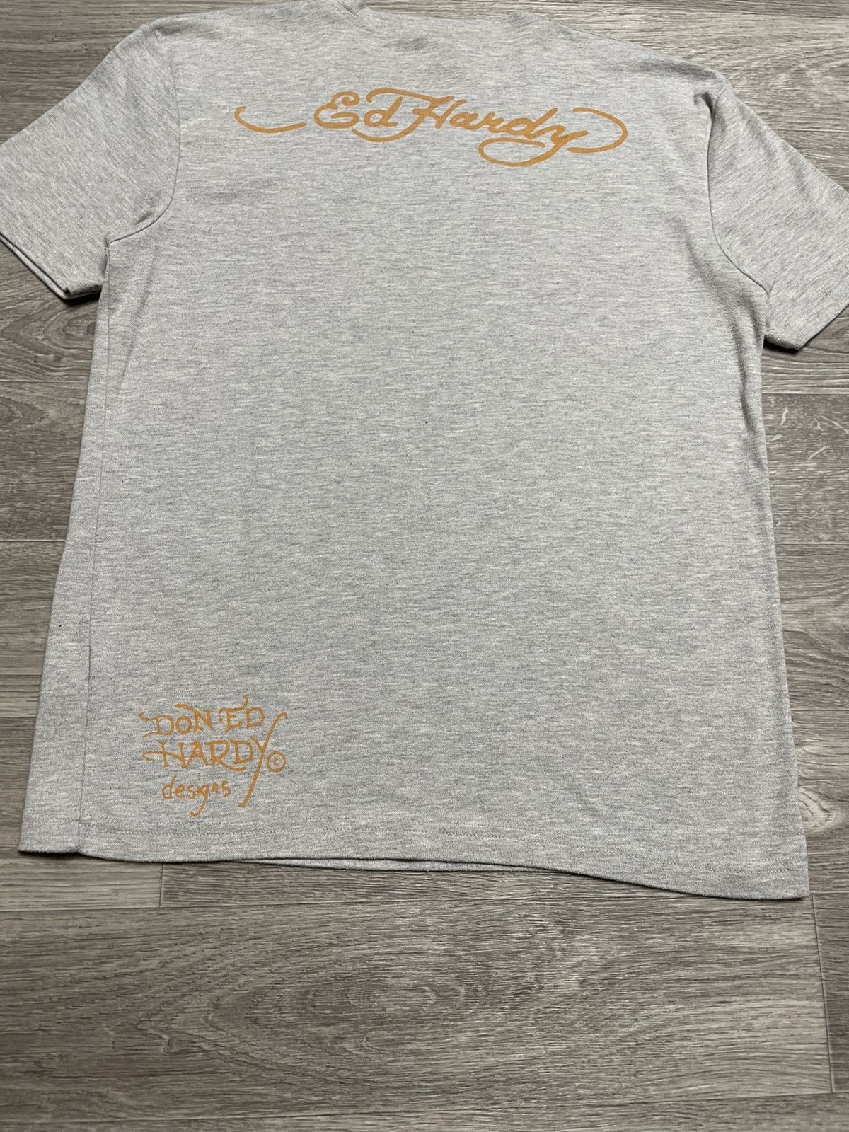 Ed Hardy Vintage Ed Hardy Big Logo Rhinestones T-Shirt Size US L / EU 52-54 / 3 - 14 Thumbnail