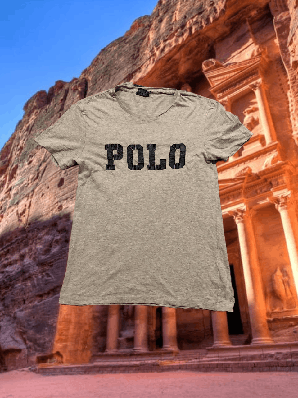 Polo Ralph Lauren Vintage gray Polo Ralph Lauren big logo T-Shirt Y2K Size US S / EU 44-46 / 1 - 1 Thumbnail