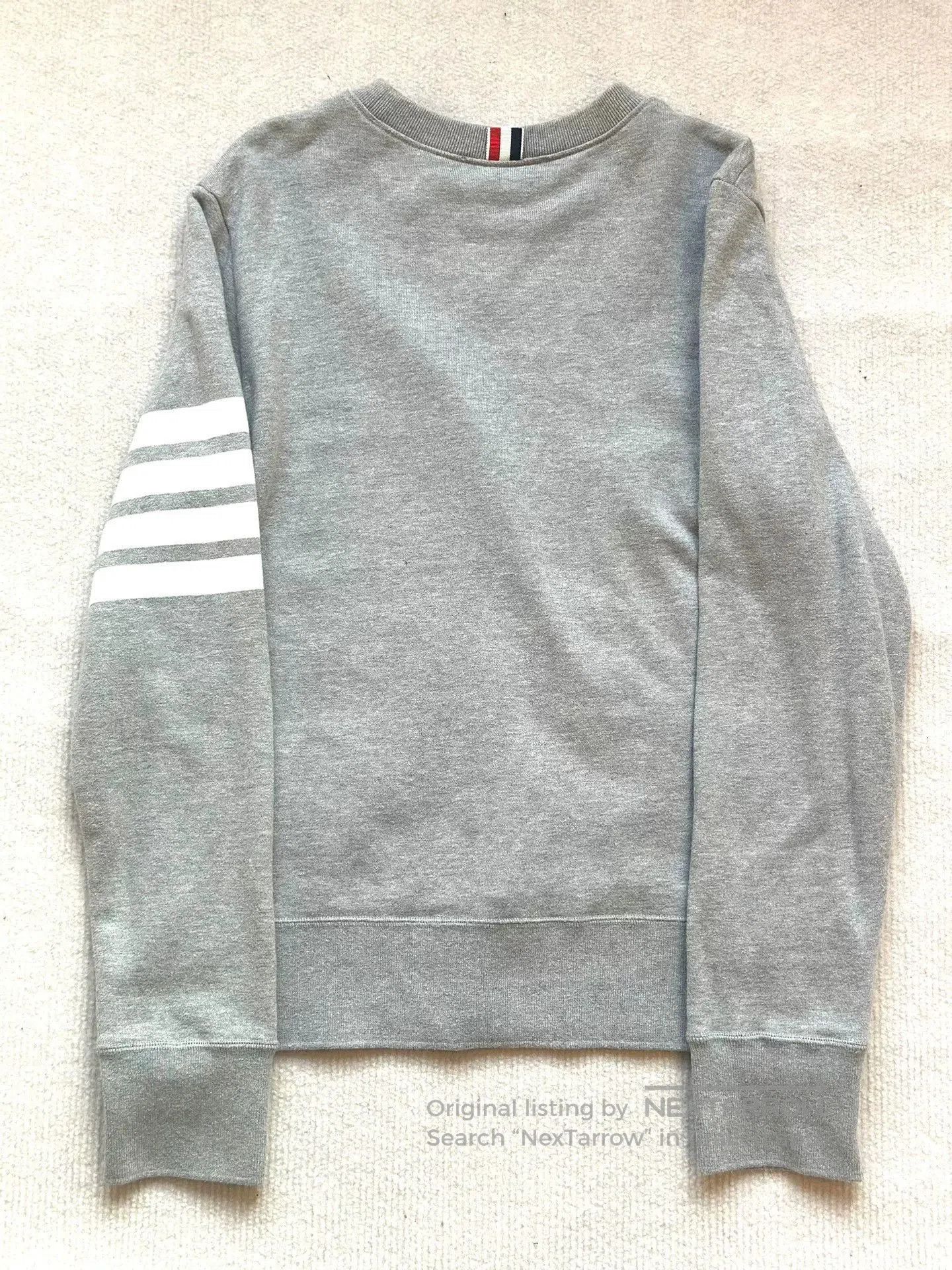 Thom Browne Thom Browne Gray Four-Stripe Sweatshirt. Size US M / EU 48-50 / 2 - 5 Thumbnail