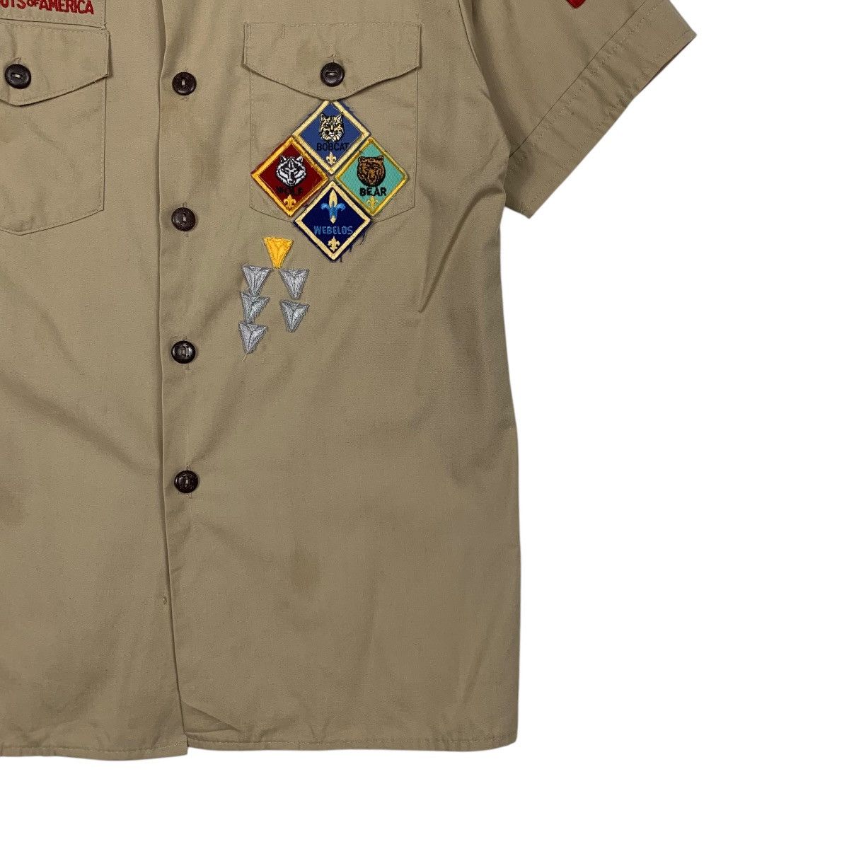 Vintage 90’s BOY SCOUTS of AMERICA Usa Made Shirt Youth L #2353-C105 Size US L / EU 52-54 / 3 - 4 Thumbnail