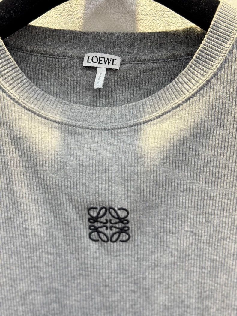 Loewe LOEWE Gray long-sleeved shirt with embroidered Logo Size US XS / EU 42 / 0 - 3 Thumbnail