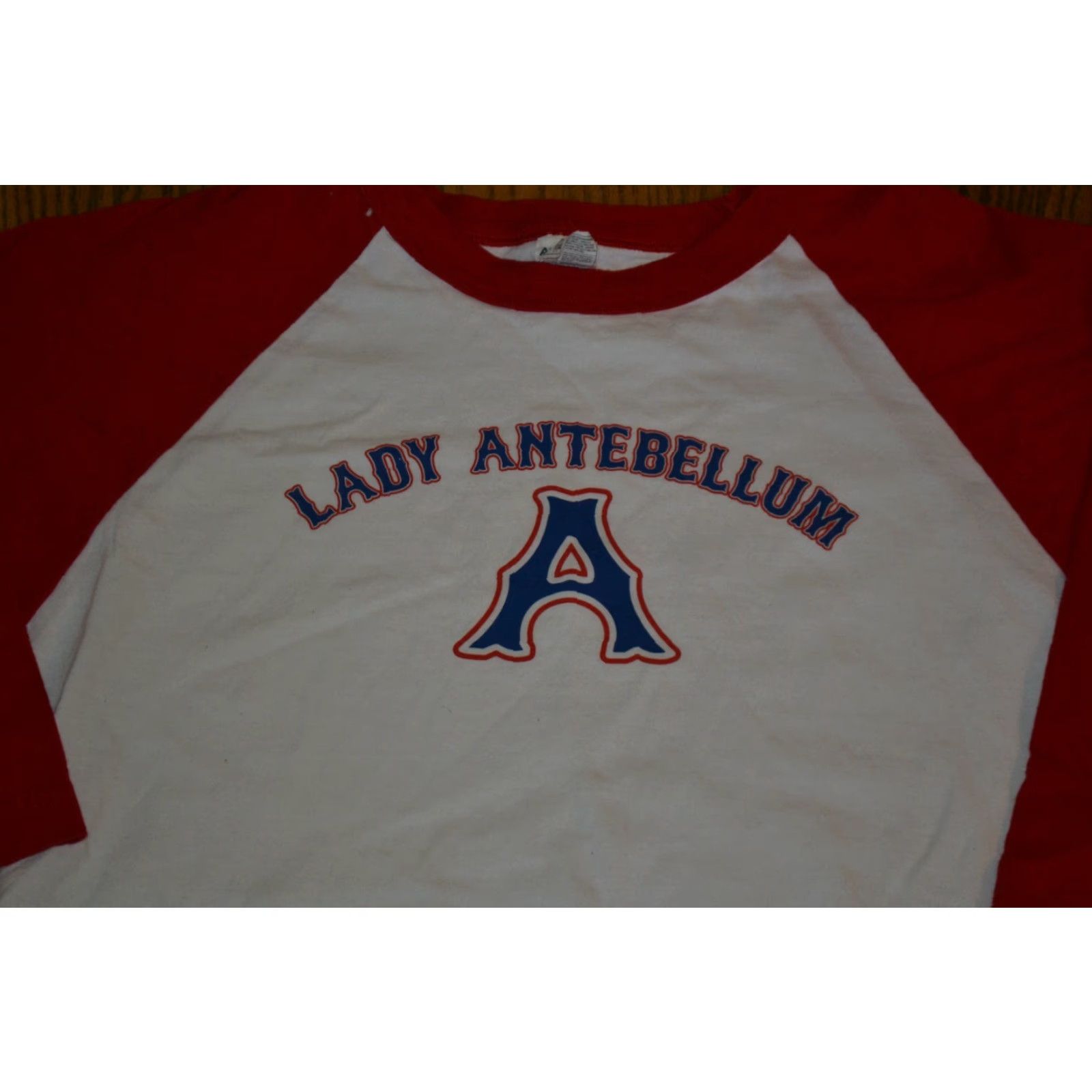 Etro VINTAGE Lady Antebellum Raglan Jersey Concert Tour T Shirt XL White 3/4 Sleeve Graphic Tee Mens XL Size US XL / EU 56 / 4 - 2 Thumbnail
