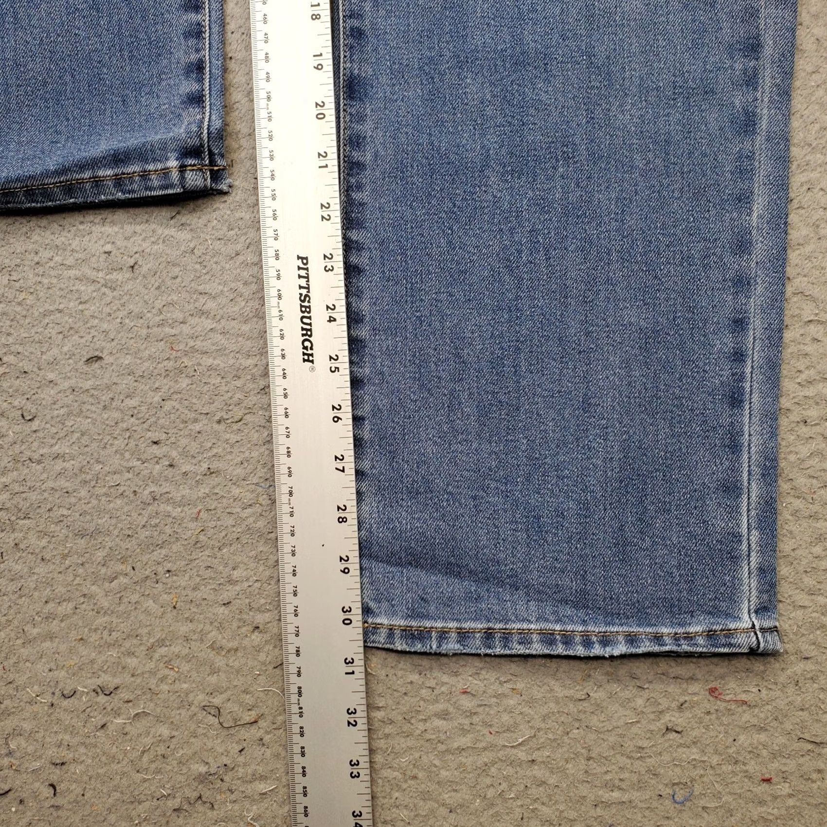 Vintage Seven7 Jeans Womens 6 Blue Denim Premium High Rise Loose Straight Leg MY10341DE Jeans Women Size 6 Blue 30.5 Inseam Regular Fit 31 Waist 5-Pocket NWT Size 28" / US 6 / IT 42 - 4 Thumbnail