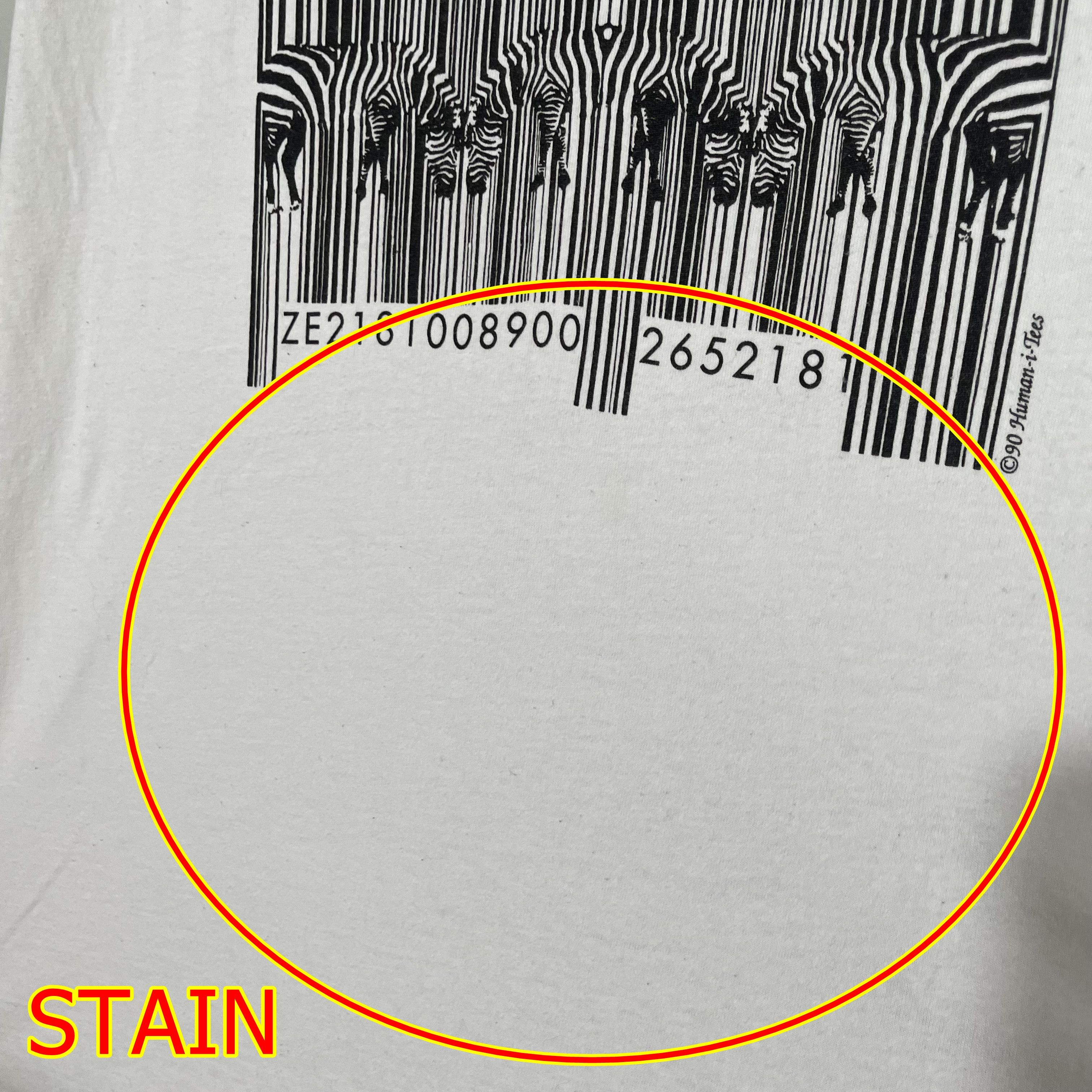 Vintage Vintage 90s Nature Can't Be Restocked Barcode Zebra T-Shirt Size US XL / EU 56 / 4 - 7 Thumbnail