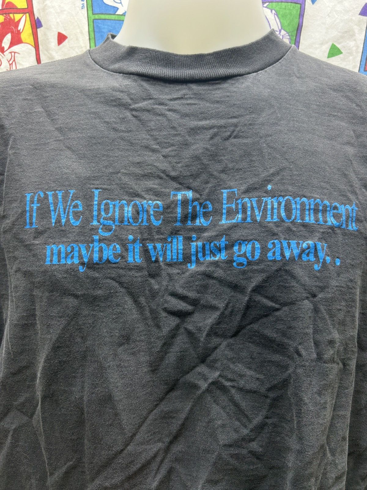 Vintage Vintage If We Ignore The Environment 90s T-Shirt Size XL Size US XL / EU 56 / 4 - 2 Thumbnail