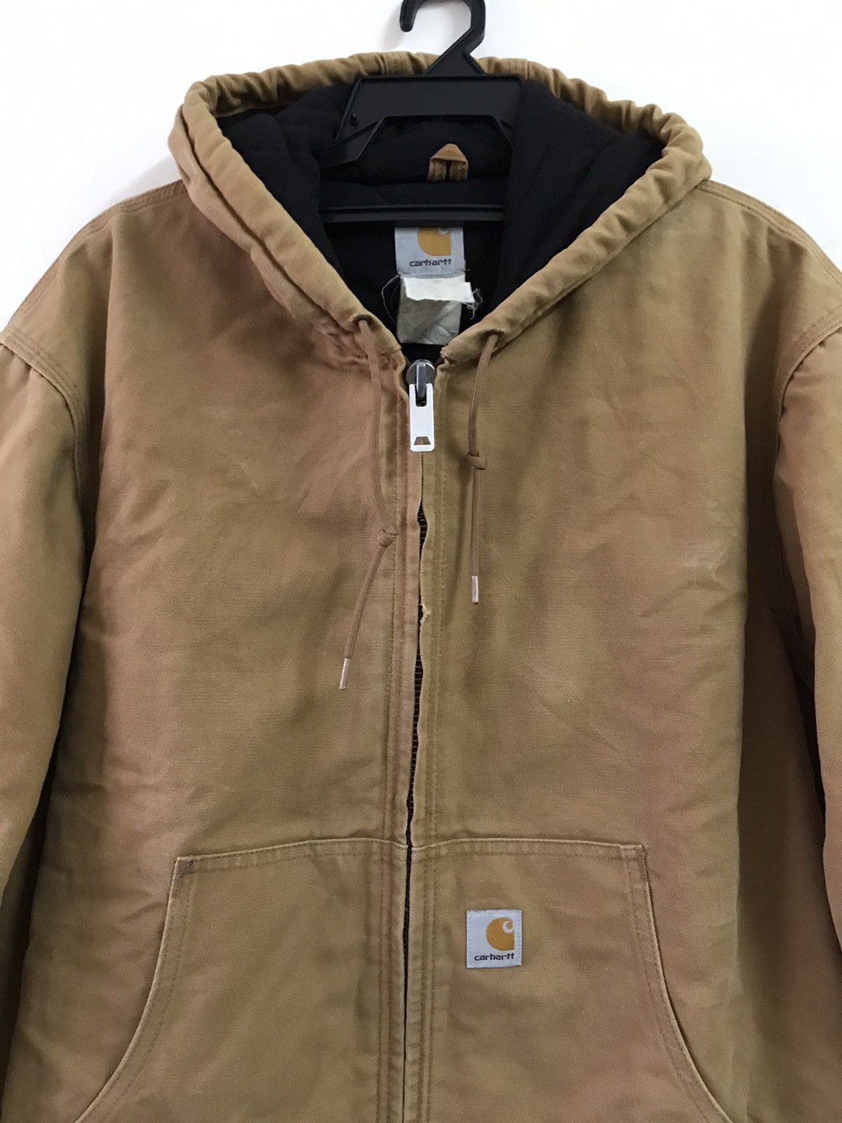 Carhartt Vintage Carhartt Duck Canvas Hoodie Jacket Made in USA Size US L / EU 52-54 / 3 - 2 Thumbnail