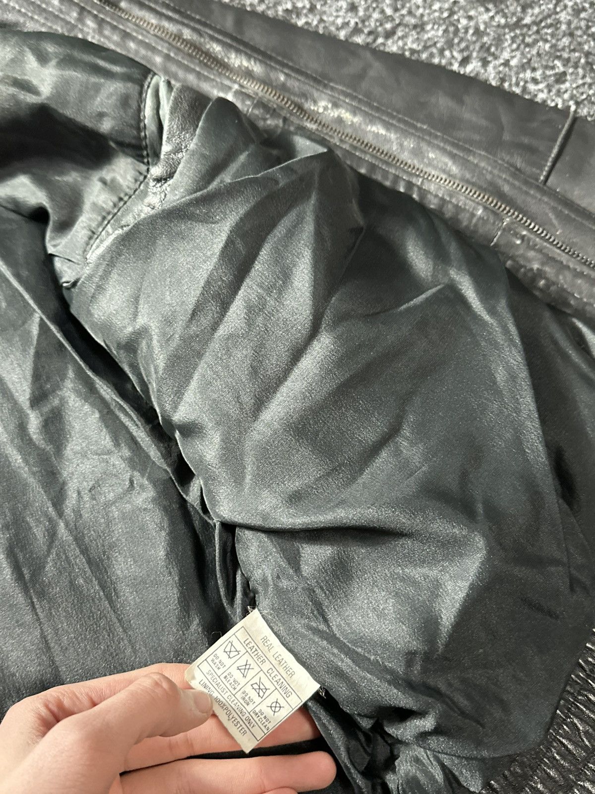 Vintage 🚨Vintage 90s Leather Biker Jacket-West Style Maison Margiela Size US S / EU 44-46 / 1 - 9 Thumbnail