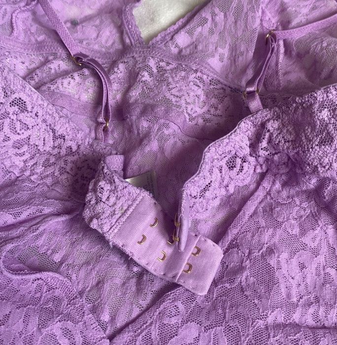 Victorias Secret Y2k Victorias Secret Sheer Lace Purple Pink Top