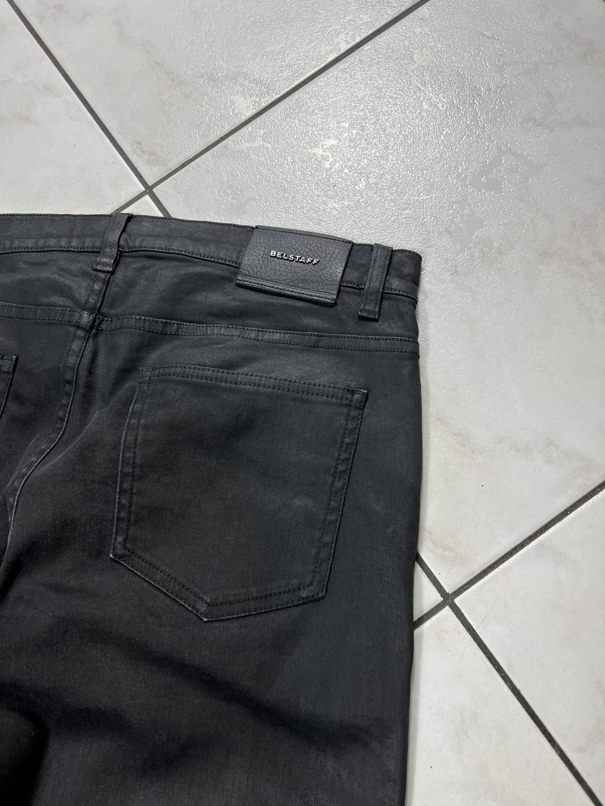 Belstaff Belstaff England waxed motorcycle slim fit pants with pocket Size US 33 - 15 Thumbnail