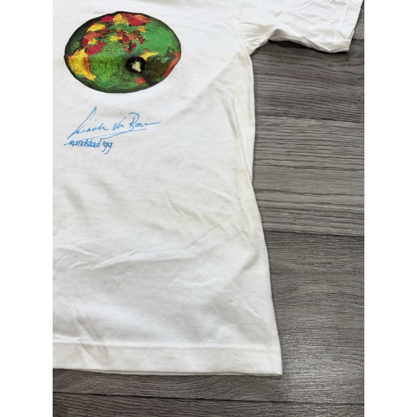Hanes VINTAGE Randstad Graphic Art T-Shirt Hanes XL Men White 1999 Art 8/10 Stains Size US XL / EU 56 / 4 - 3 Thumbnail