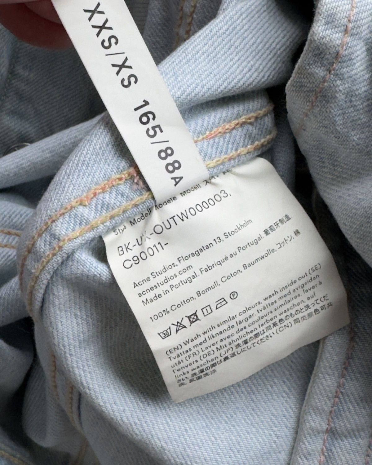 Acne Studios Acne Studios Blå Konst Denim Jacket Size US XS / EU 42 / 0 - 9 Thumbnail