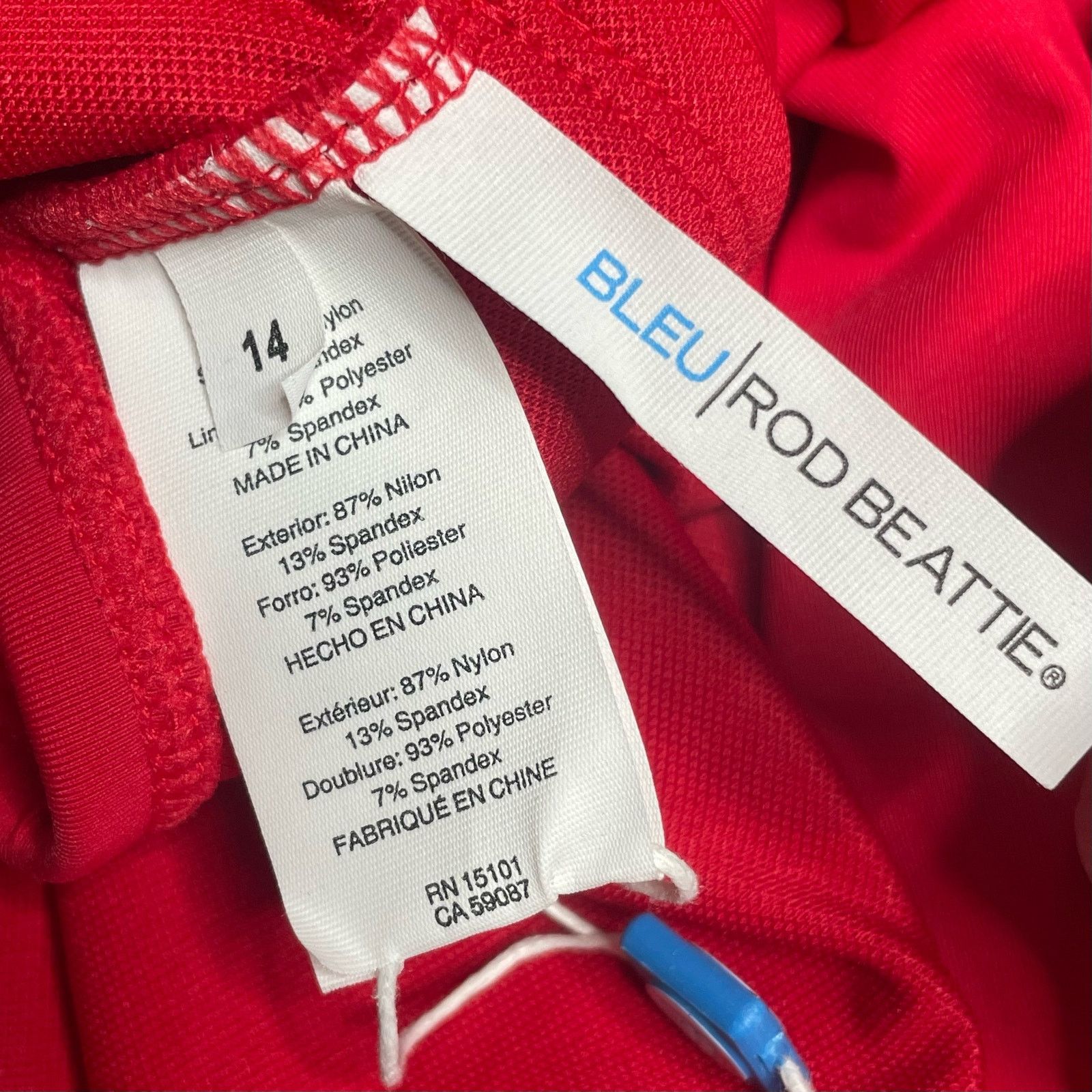 Other NWT $132 Bleu Rod Beattie Red Bikini Size ONE SIZE - 12 Thumbnail