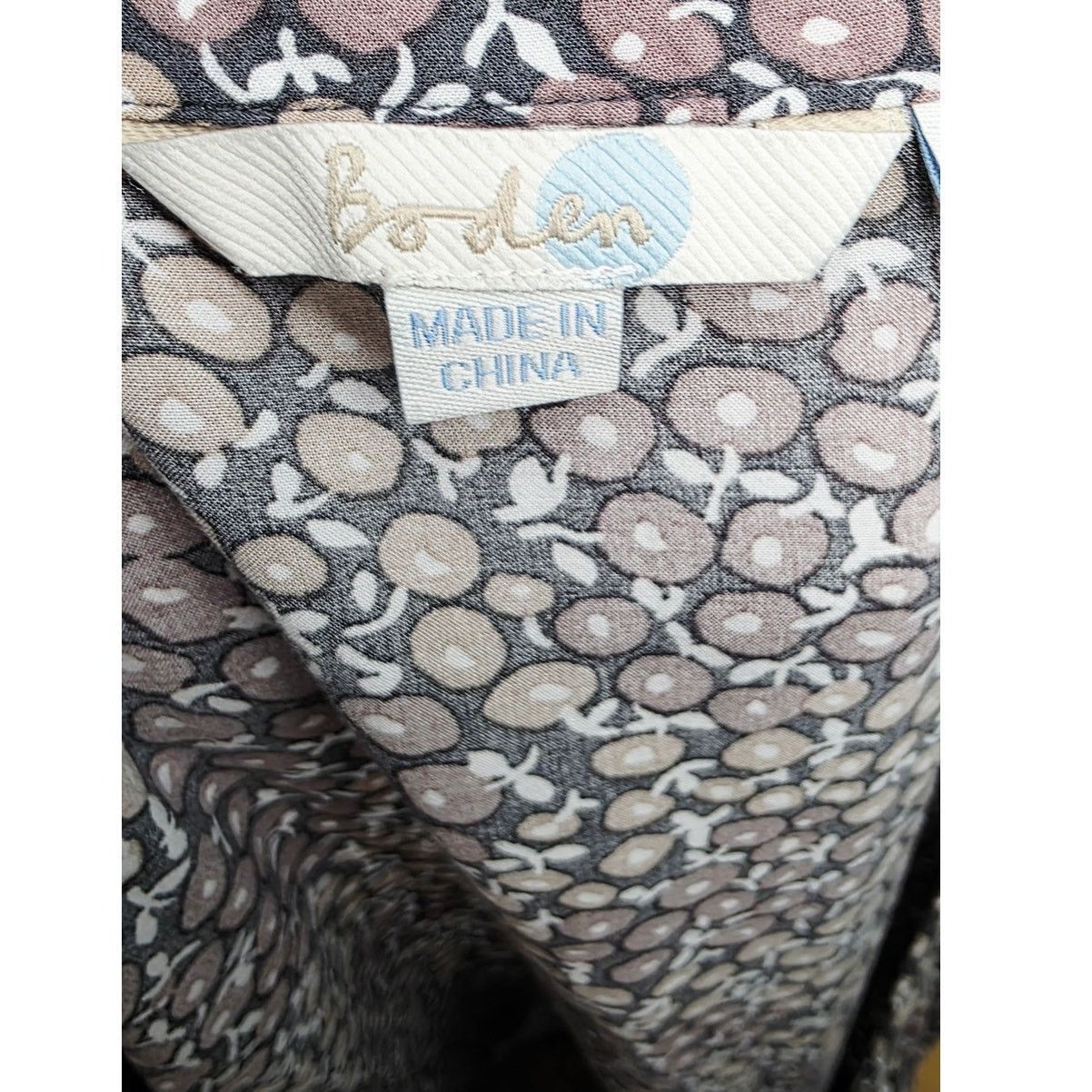 Boden Boden Ditsy Floral Empire Waist Dress 3/4 Sleeve Size L / US 10 / IT 46 - 6 Thumbnail