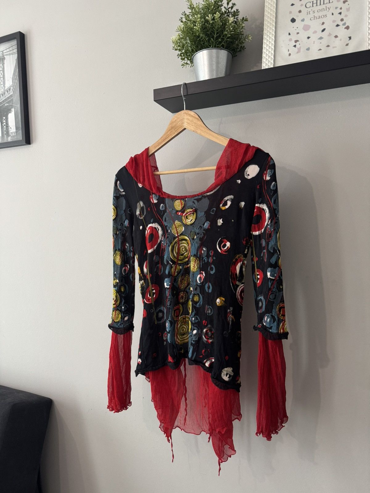 Jean Paul Gaultier Rare Vintage Jean Paul Gaultier Silk Dot Print Tie Blouse Size M / US 6-8 / IT 42-44 - 13 Thumbnail