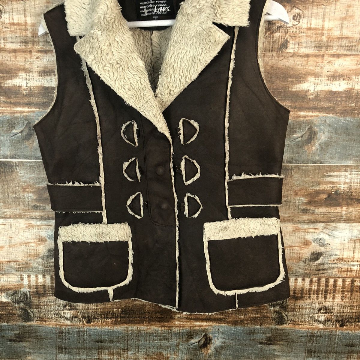 Japanese Brand Marcelle Renee Dark Brown Vest #A1447 Size US M / EU 48-50 / 2 - 6 Thumbnail