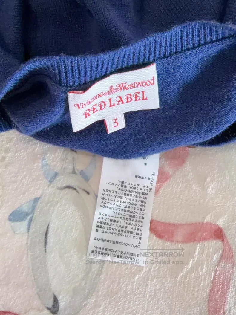 Vivienne Westwood Vivienne Westwood Blue Knit Wool Cardigan Size L / US 10 / IT 46 - 4 Thumbnail