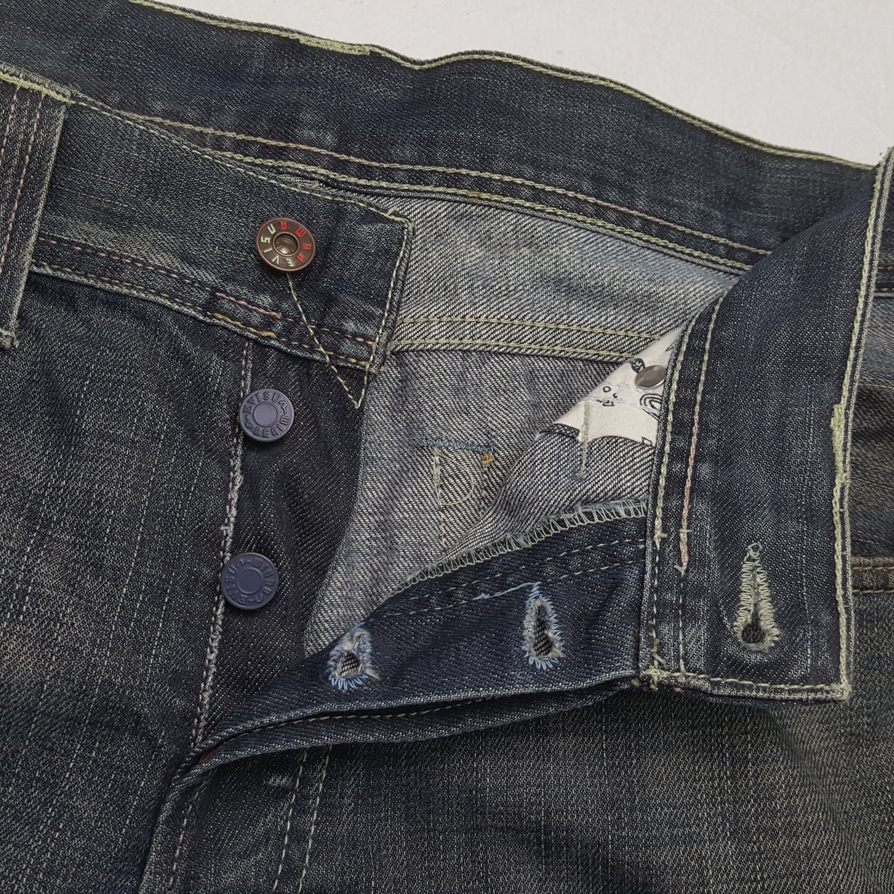 Evisu EVISU x PUMA Fashion Style Custom Daicock Jeans Size US 37 - 12 Thumbnail