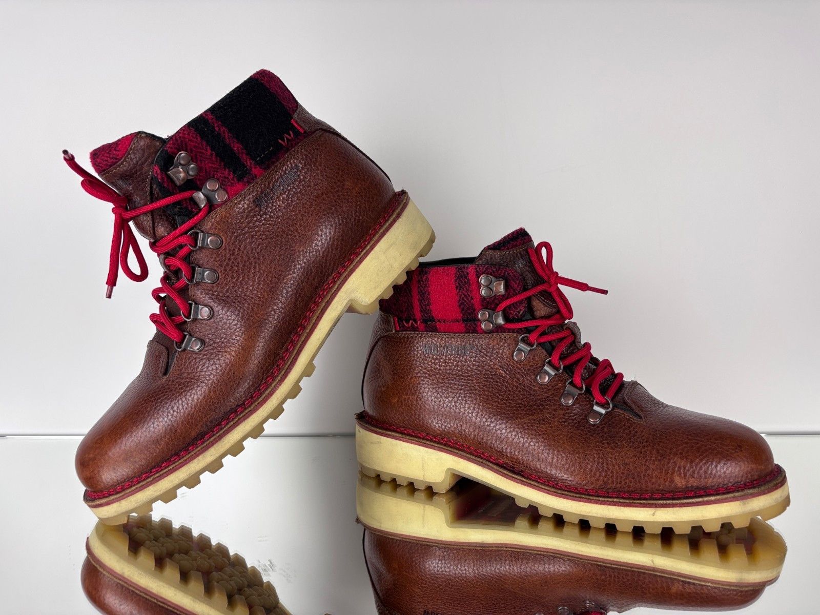 Wolverine Wolverine Lace Up Leather Boots Brown Size US 11 / EU 44 Size US 11 / EU 44 - 4 Thumbnail